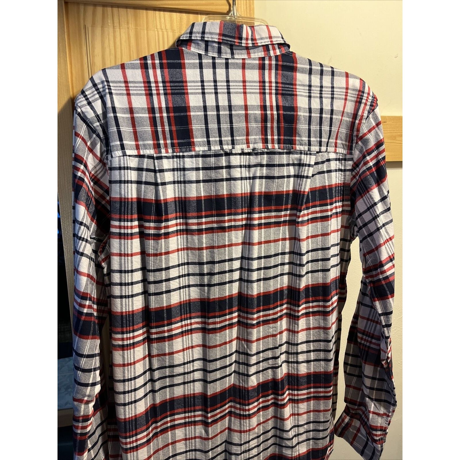 Club Room Club Room Mens M White Red Check LS Button Down Cotton Shirt Size US M / EU 48-50 / 2 - 12 Thumbnail
