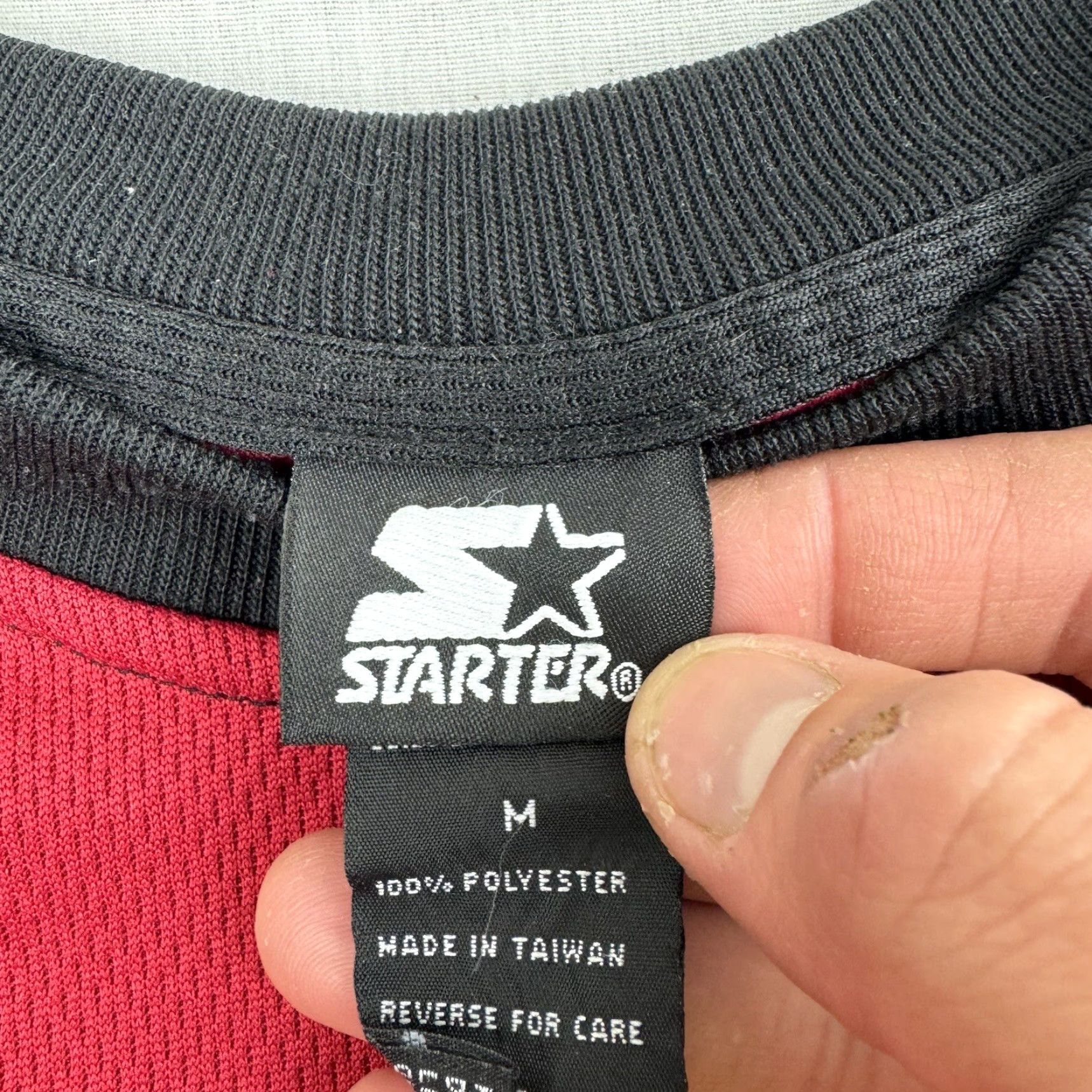 Starter VINTAGE Starter Athletic Long Sleeve Shirt Adult Medium Red Center Logo Sports Shirt Size US M / EU 48-50 / 2 - 3 Thumbnail
