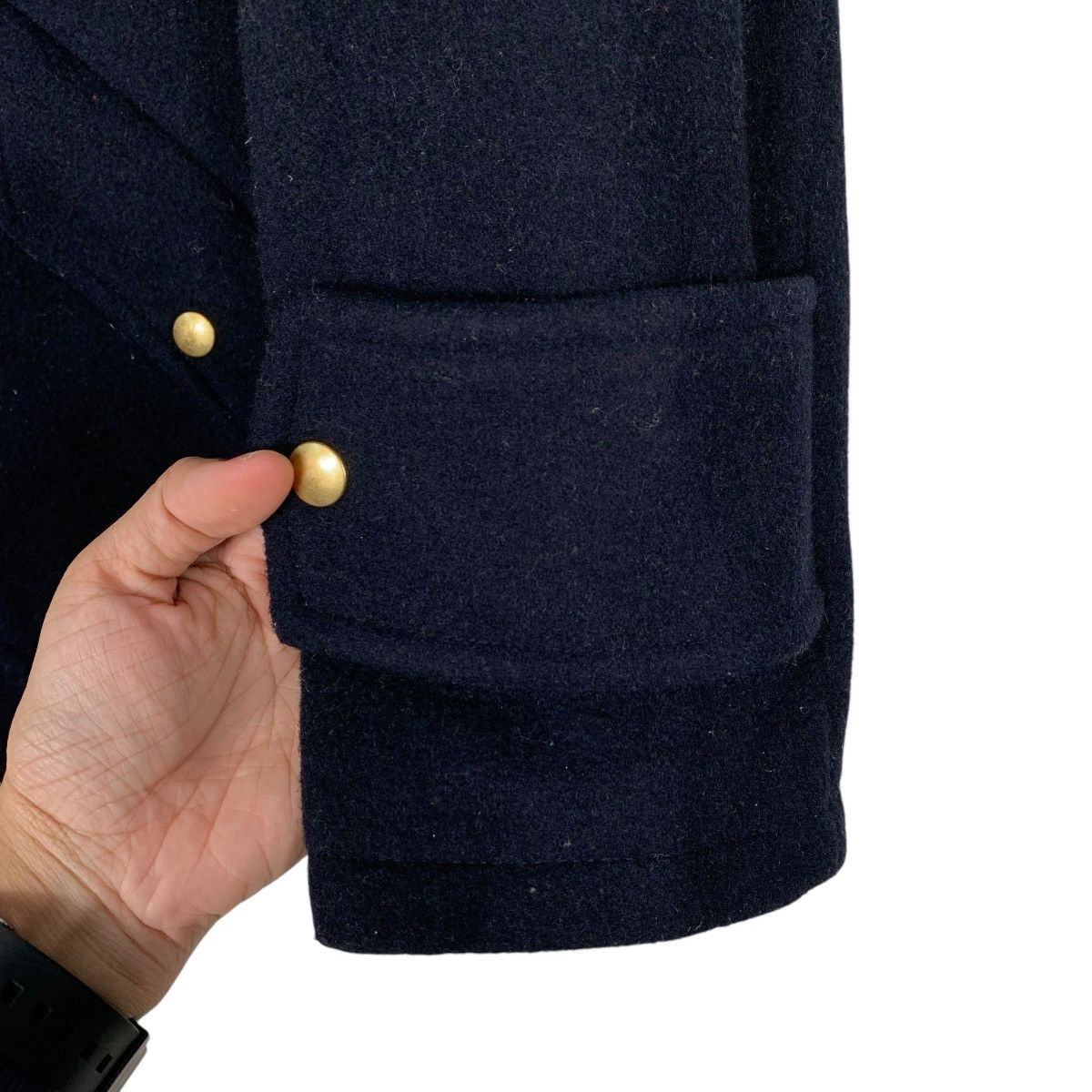 Ne-Net Ne-net Hooded Wool Duffle Coat Size US M / EU 48-50 / 2 - 14 Thumbnail