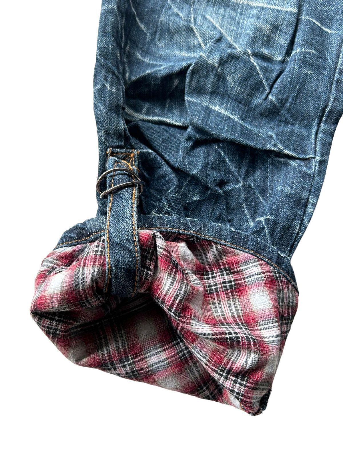 Japanese Brand × Kapital × Vintage NYLAUS Crazy Punk Bondage Denim Style ☠️ Size US 30 / EU 46 - 8 Thumbnail