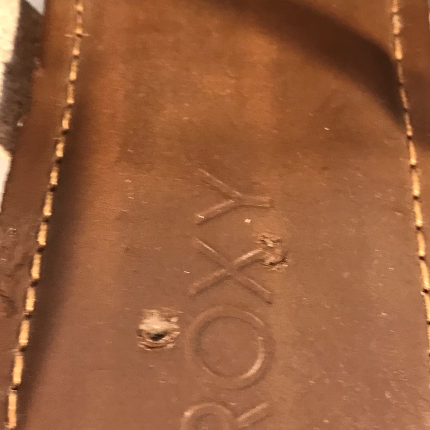 Vintage Roxy Leather Sandals Beige/Orange Thong Women's Size 7.5 - Adjustable Ankle Wrap, Flat Heel, Comfort Size US 7.5 / IT 37.5 - 4 Thumbnail