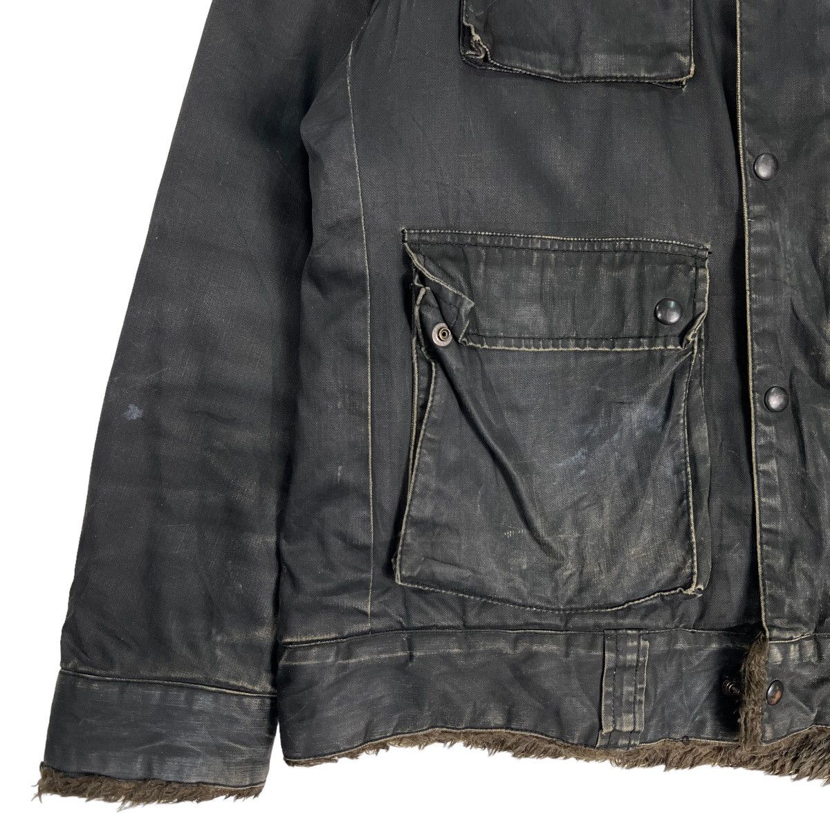 Chevignon 🔥 ARCHIVES CHEVIGNON FUR LINING RIDER MOTO JACKET Size US L / EU 52-54 / 3 - 4 Thumbnail