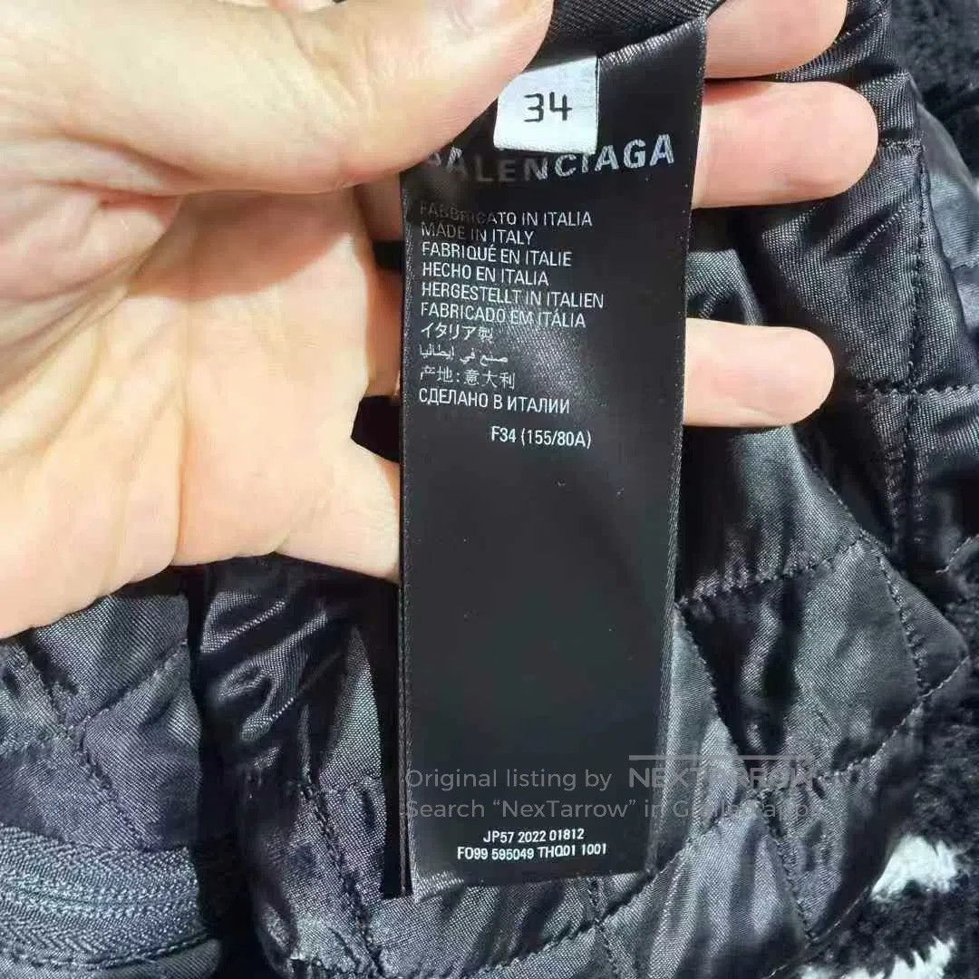 Balenciaga black and white fluffy teddy coat. Size S / US 4 / IT 40 - 5 Thumbnail