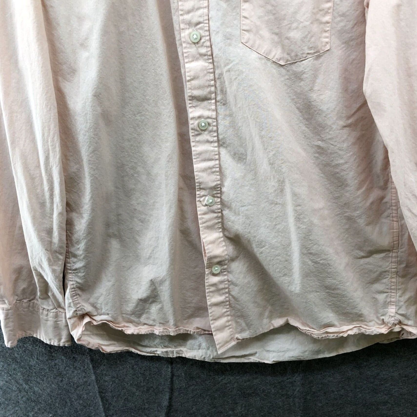 H&M H&M Lightweight Button-Down Shirt Mens M Light Pink Long Sleeve Cotton Regular Shirt Mens M Pink Cotton Button-Up Casual Classic Size US M / EU 48-50 / 2 - 4 Thumbnail