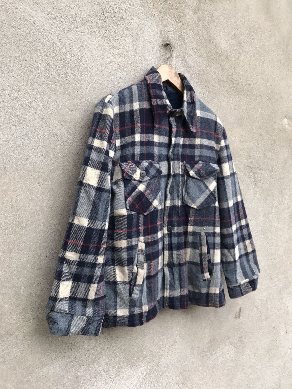 Sears × Vintage RARE Vintage 70s Sears Wool Button Up jacket Size US M / EU 48-50 / 2 - 3 Thumbnail