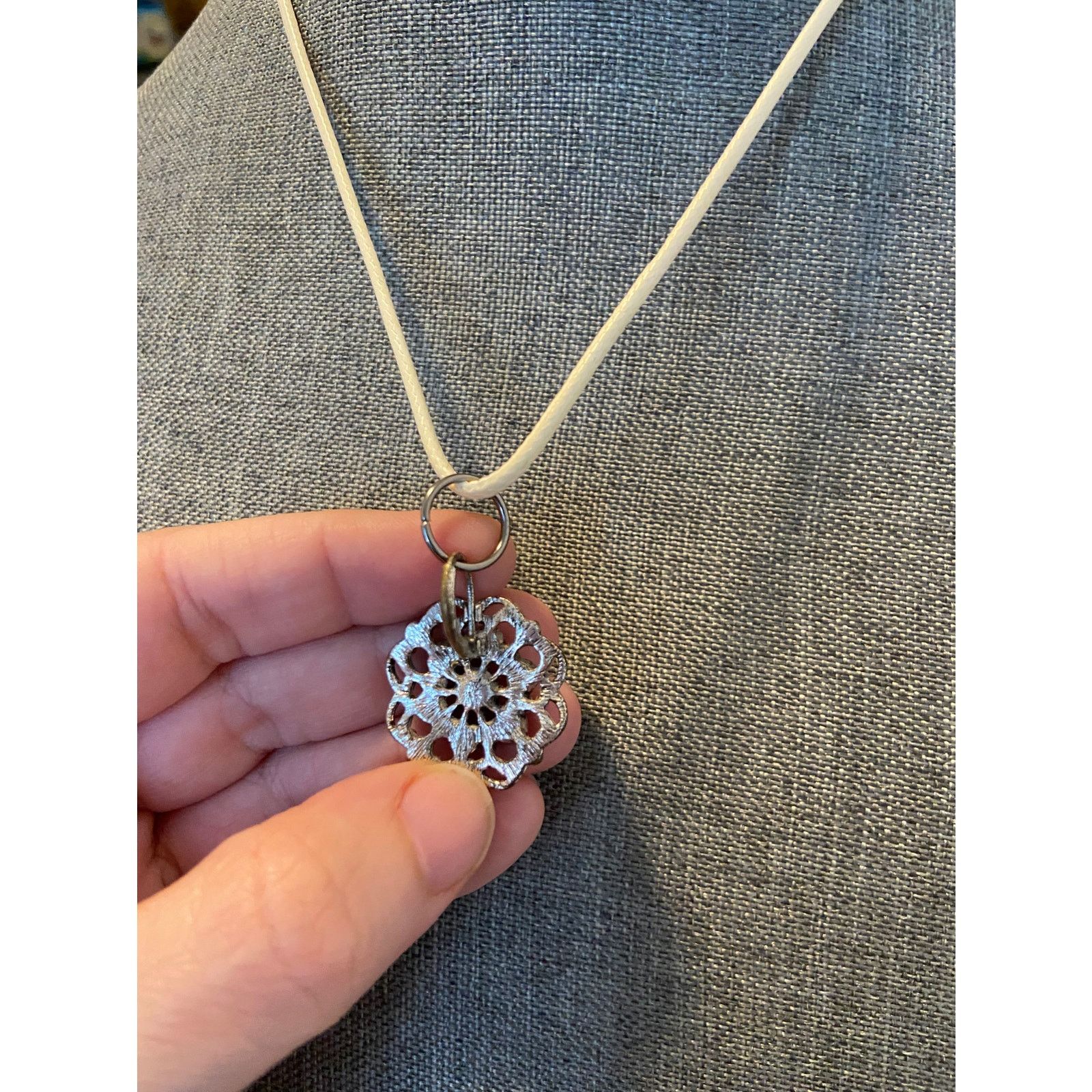 Other rhinestone flower pendant necklace Size ONE SIZE - 3 Thumbnail