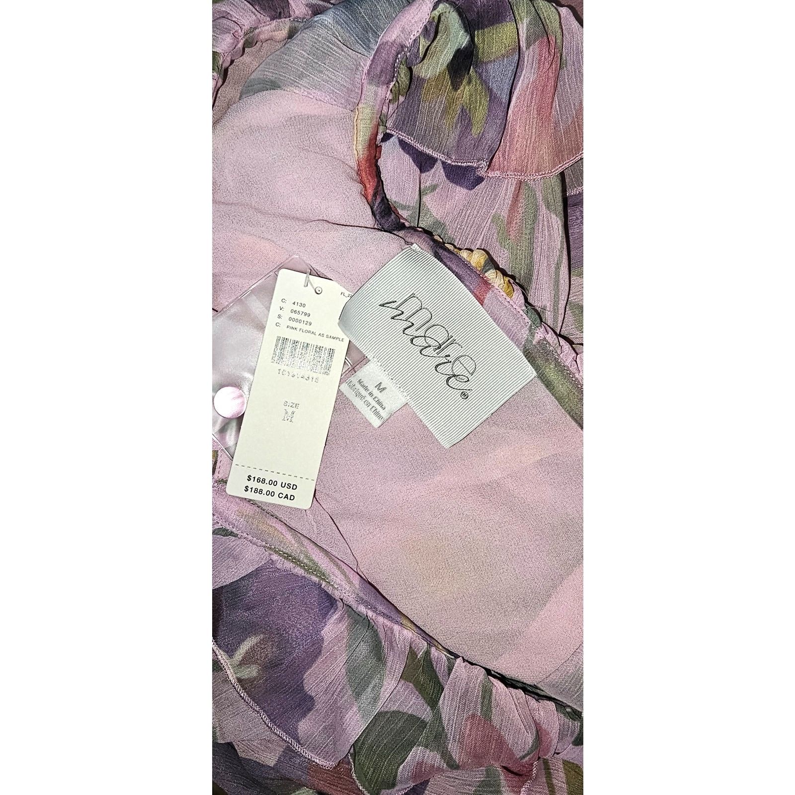 Anthropologie New Mare Mare Long-Sleeve Mini Dress $168 Medium Floral Boho Size M / US 6-8 / IT 42-44 - 6 Thumbnail