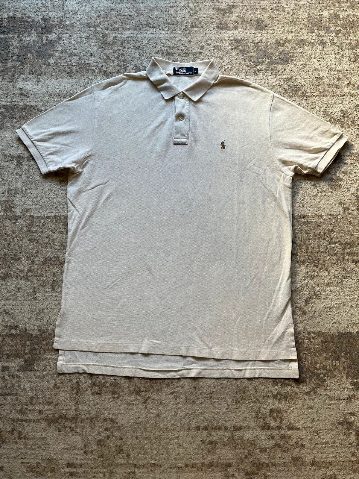 Polo Ralph Lauren Polo Ralph Lauren Small Pony Shirt Rare White 2000s Size US L / EU 52-54 / 3 - 1 Thumbnail