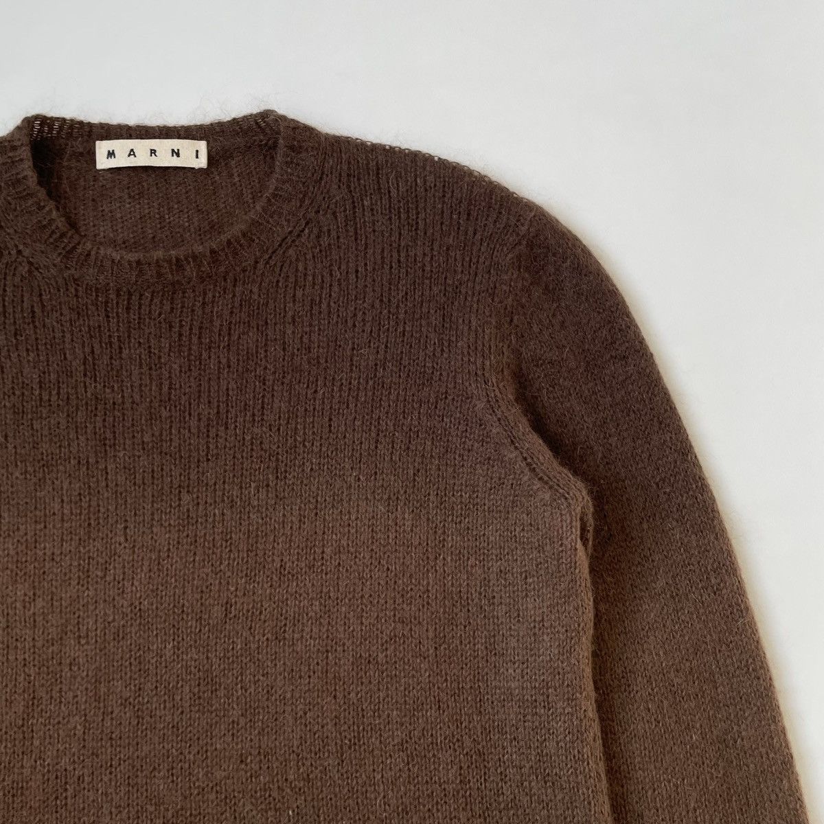 Marni Brown Mohair Sweater Size US XL / EU 56 / 4 - 6 Thumbnail