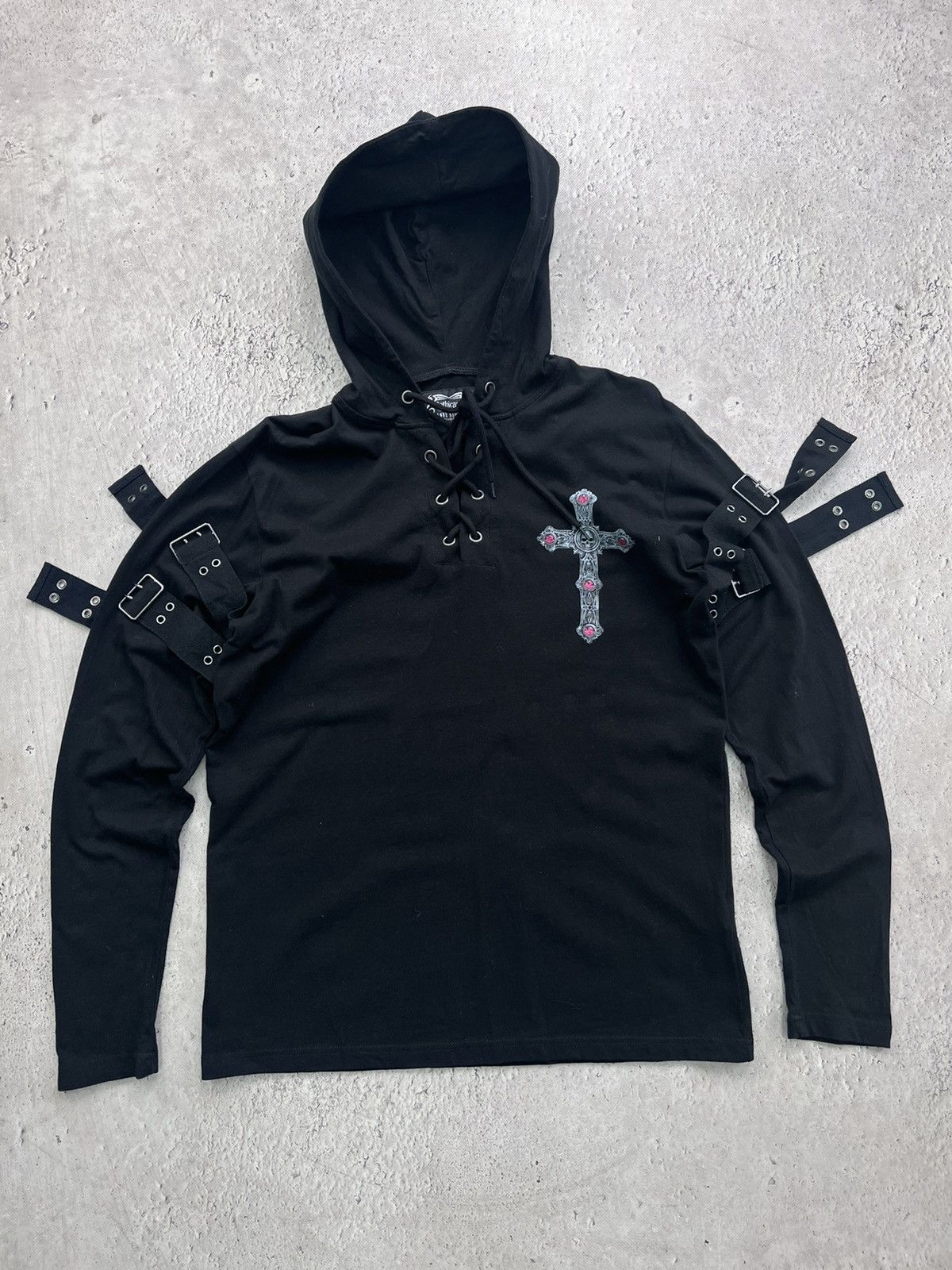 If Six Was Nine × Le Grande Bleu (L.G.B.) × Vintage VINTAGE Y2K AVANT GARDE IF SIX WAS NINE STYLE FUR HOODIE Size US M / EU 48-50 / 2 - 1 Thumbnail