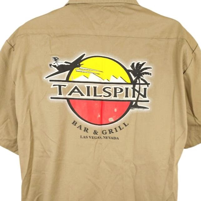 Dickies VINTAGE Dickies Tailspin Bar & Grill Shirt Mens XL Beige Y2K Las Vegas Size US XL / EU 56 / 4 - 2 Thumbnail