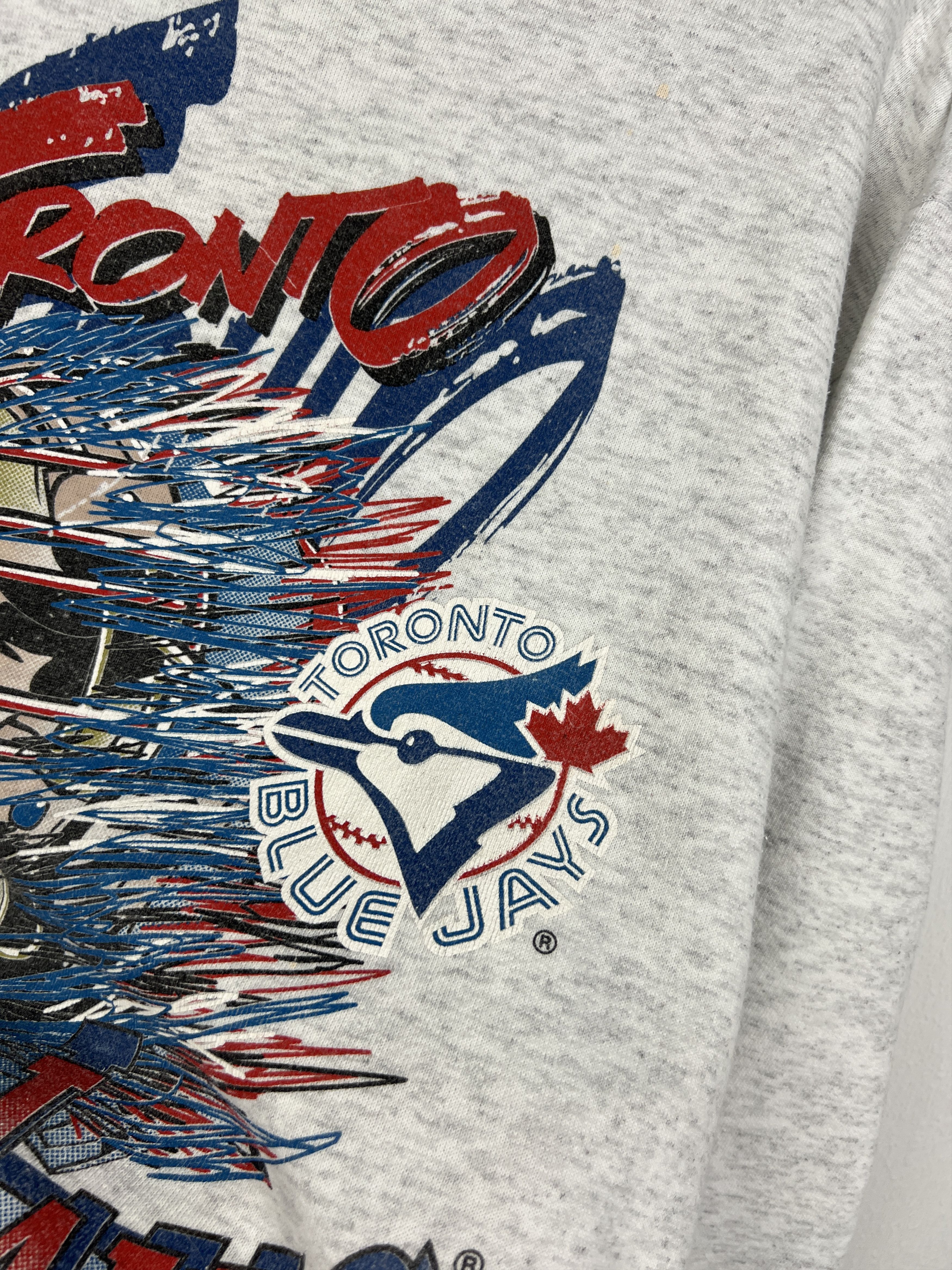 Gildan Vintage 90's Toronto Jays Sweatshirt Over Print Crewneck MLB Size US L / EU 52-54 / 3 - 4 Thumbnail