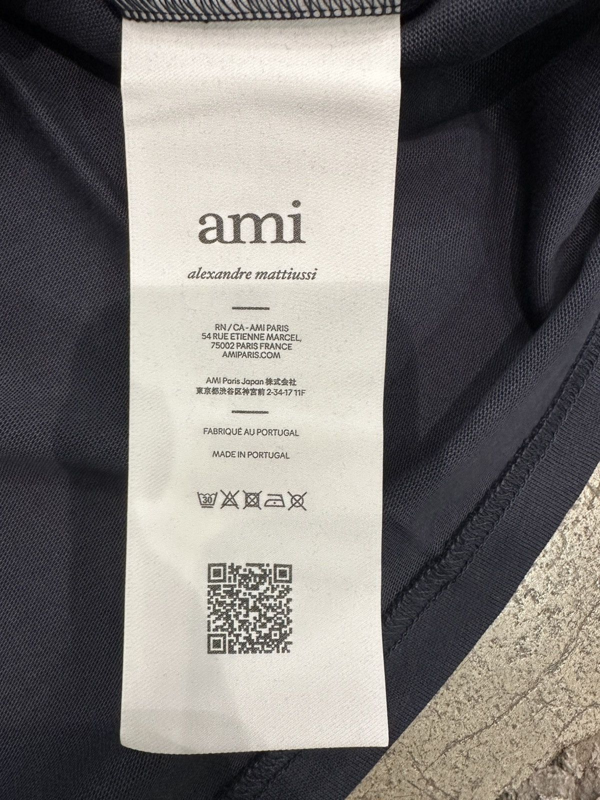 AMI AMI - Patch Tee Navy Size US L / EU 52-54 / 3 - 4 Thumbnail
