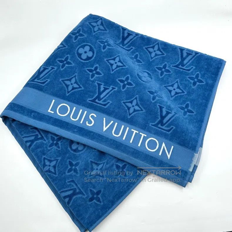 Other Louis Vuitton Blue beach towel Size ONE SIZE - 5 Thumbnail