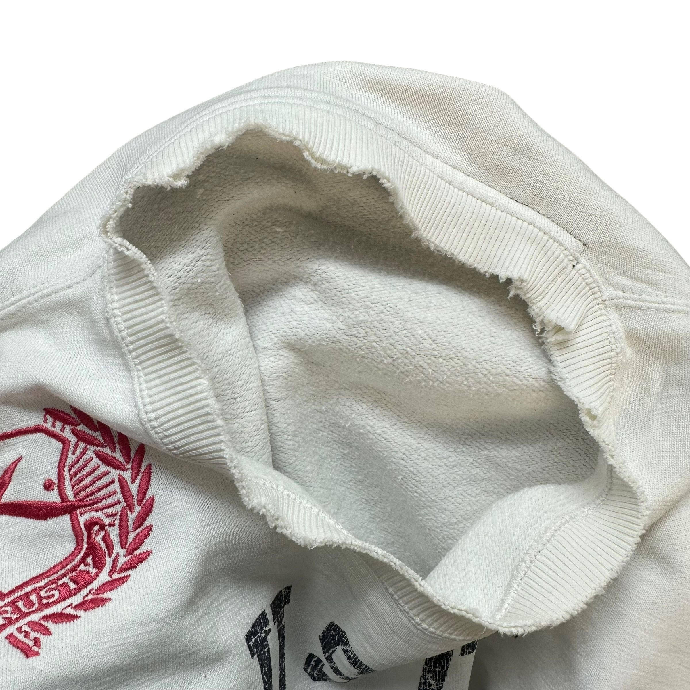 Rusty TRASHED RUSTY Big Logo White Sweatshirts Surfwear #A2-0034 Size US M / EU 48-50 / 2 - 14 Thumbnail