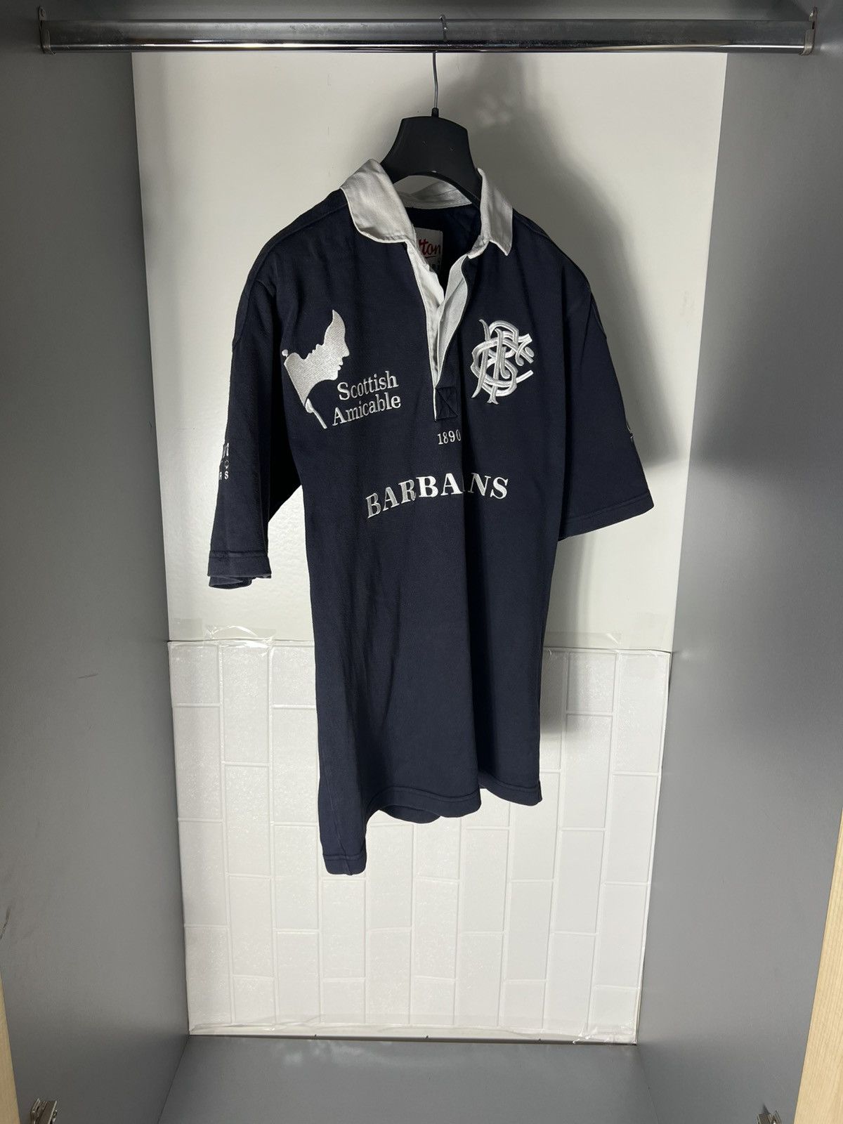Cotton Traders × Vintage VERY RARE COTTON TRADERS BARBARIANS RUGBY JERSEY BLOKECORE Size US S / EU 44-46 / 1 - 3 Thumbnail