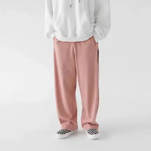 Japanese Brand 20AW Indigo Union Japan Pink Layer Striped Sweatpants Size US 32 / EU 48 - 4 Thumbnail