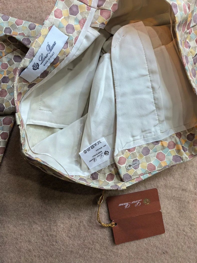 Loro Piana LORO PIANA sizeXS Silk printed casual trousers Size 26" / US 2 / IT 38 - 6 Thumbnail