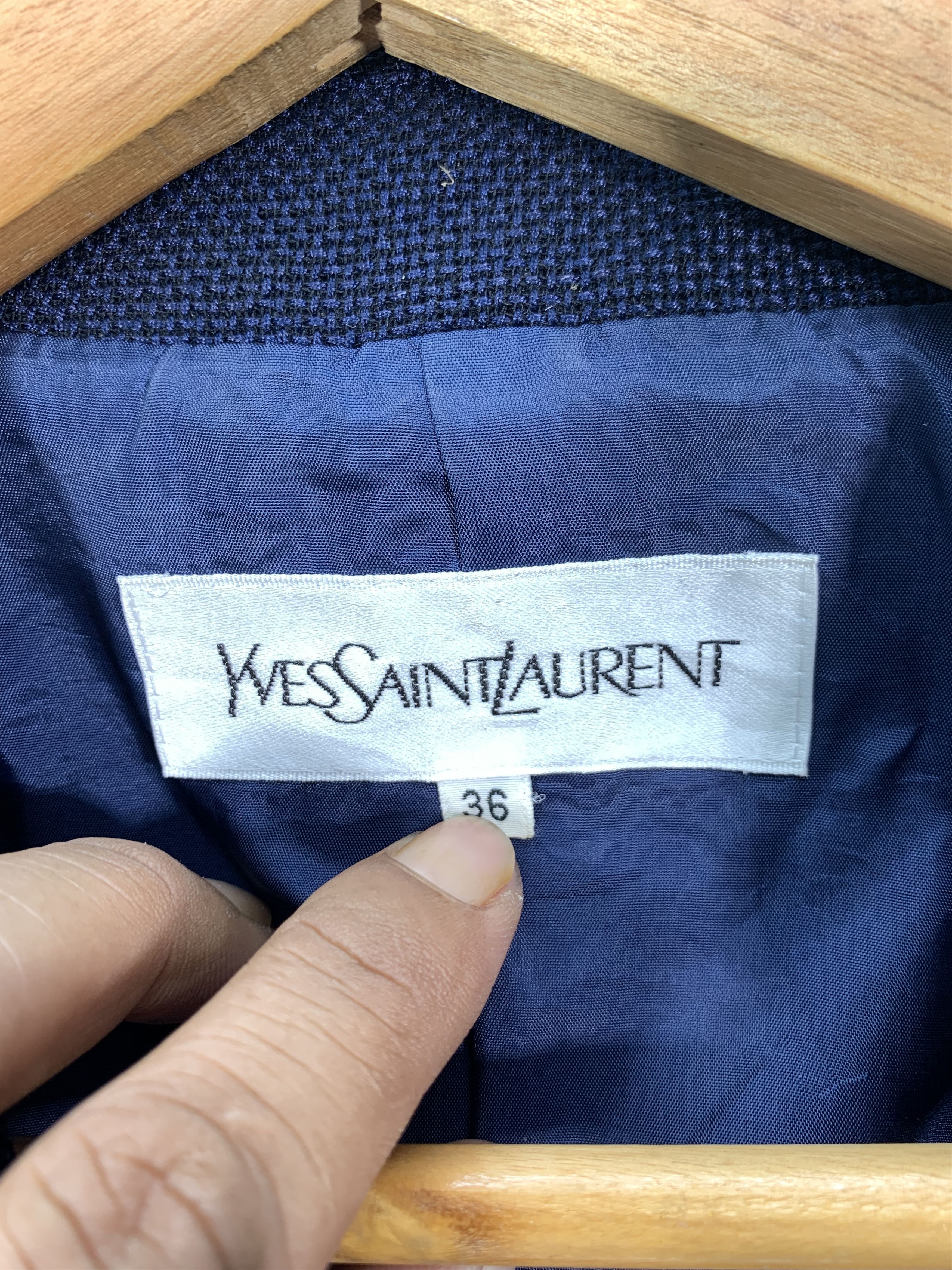 Saint Laurent Paris Yves Saint Laurent Mesh Blazer Size S / US 4 / IT 40 - 6 Thumbnail