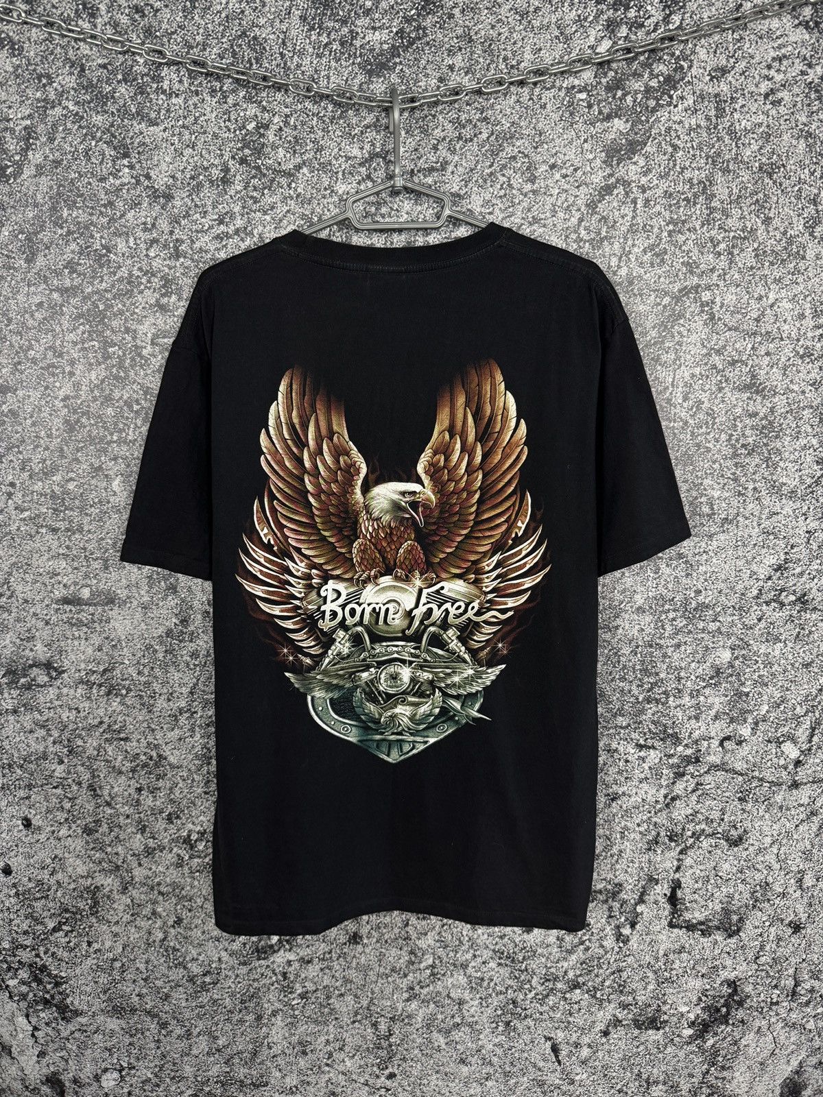 Vintage Men’s The Wild Spirit Vintage Motorcycle Eagle Logo Size XL Size US XL / EU 56 / 4 - 10 Thumbnail