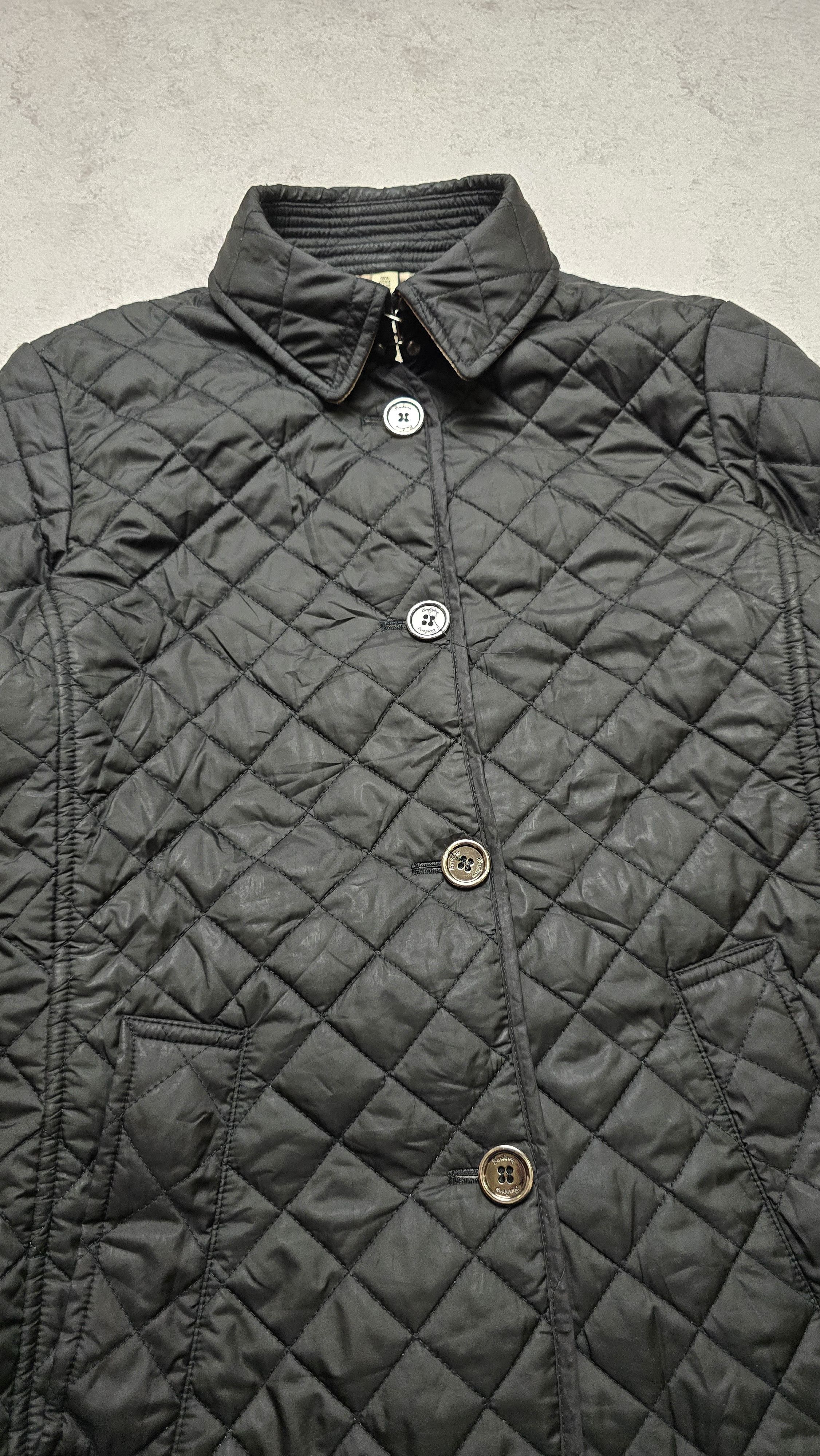 Burberry Burberry Brit Women’s Black Quilted Jacket Nova Check Size XS / US 0-2 / IT 36-38 - 12 Thumbnail