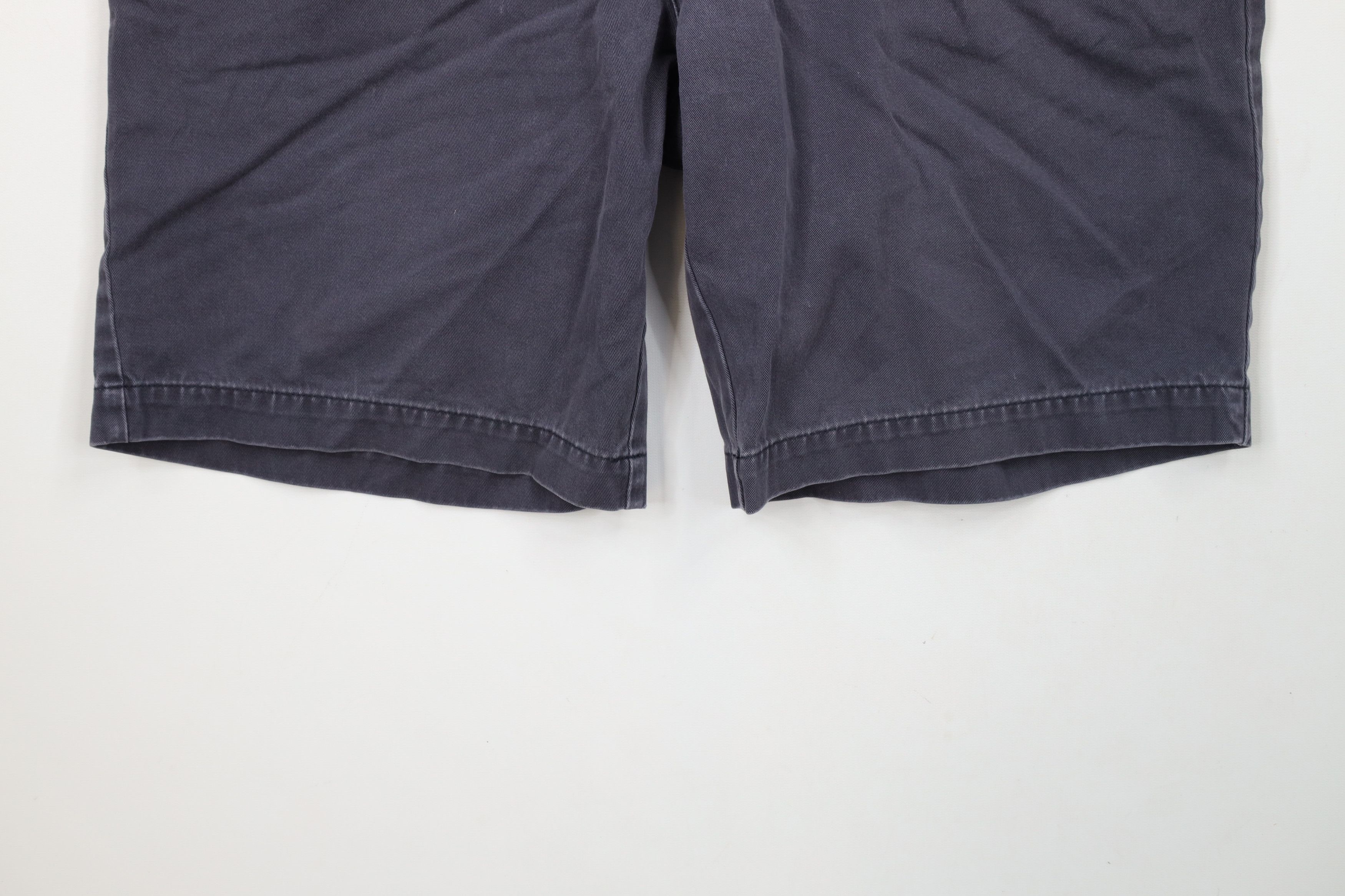 Ralph Lauren × Vintage Vintage 90s Ralph Lauren Spell Above Knee Chino Shorts Blue Size US 32 / EU 48 - 4 Thumbnail