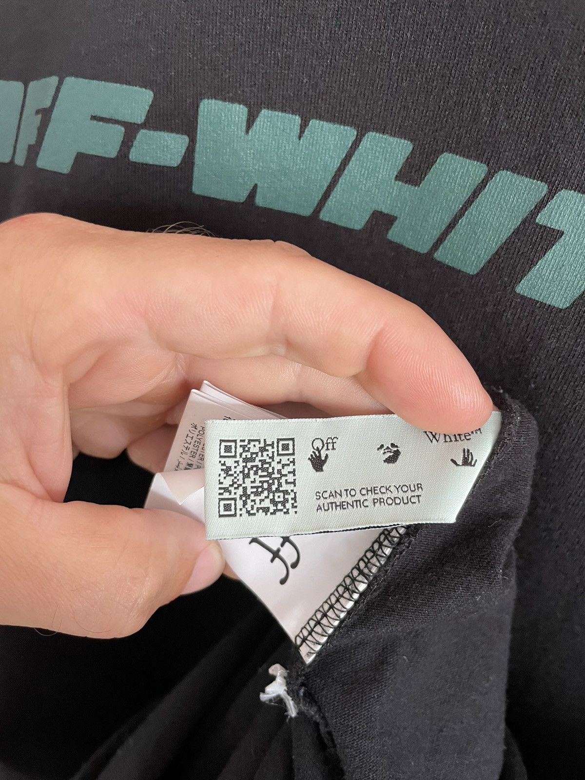 Off white trellis worker hoodie hotsell