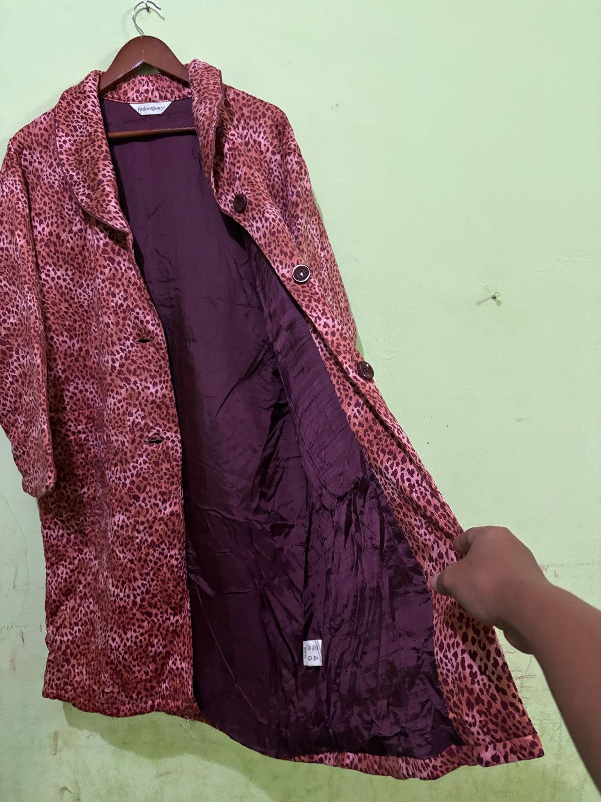Yves Saint Laurent Yves Saint Laurent Long Jacket Design Leopard Design Size US M / EU 48-50 / 2 - 9 Thumbnail