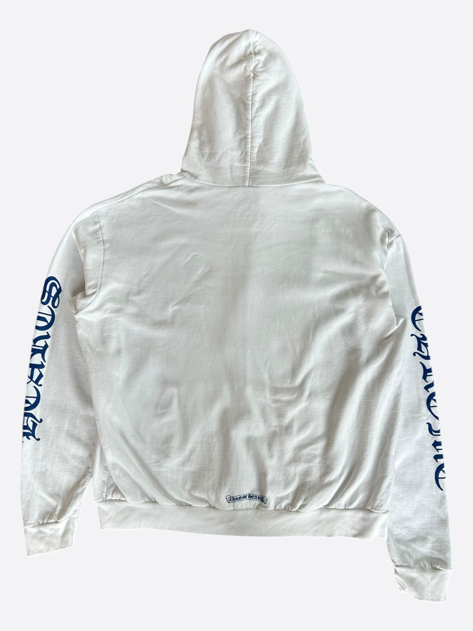 Chrome Hearts Chrome Hearts White & Blue Script Logo Zip Up Hoodie Size US L / EU 52-54 / 3 - 2 Thumbnail