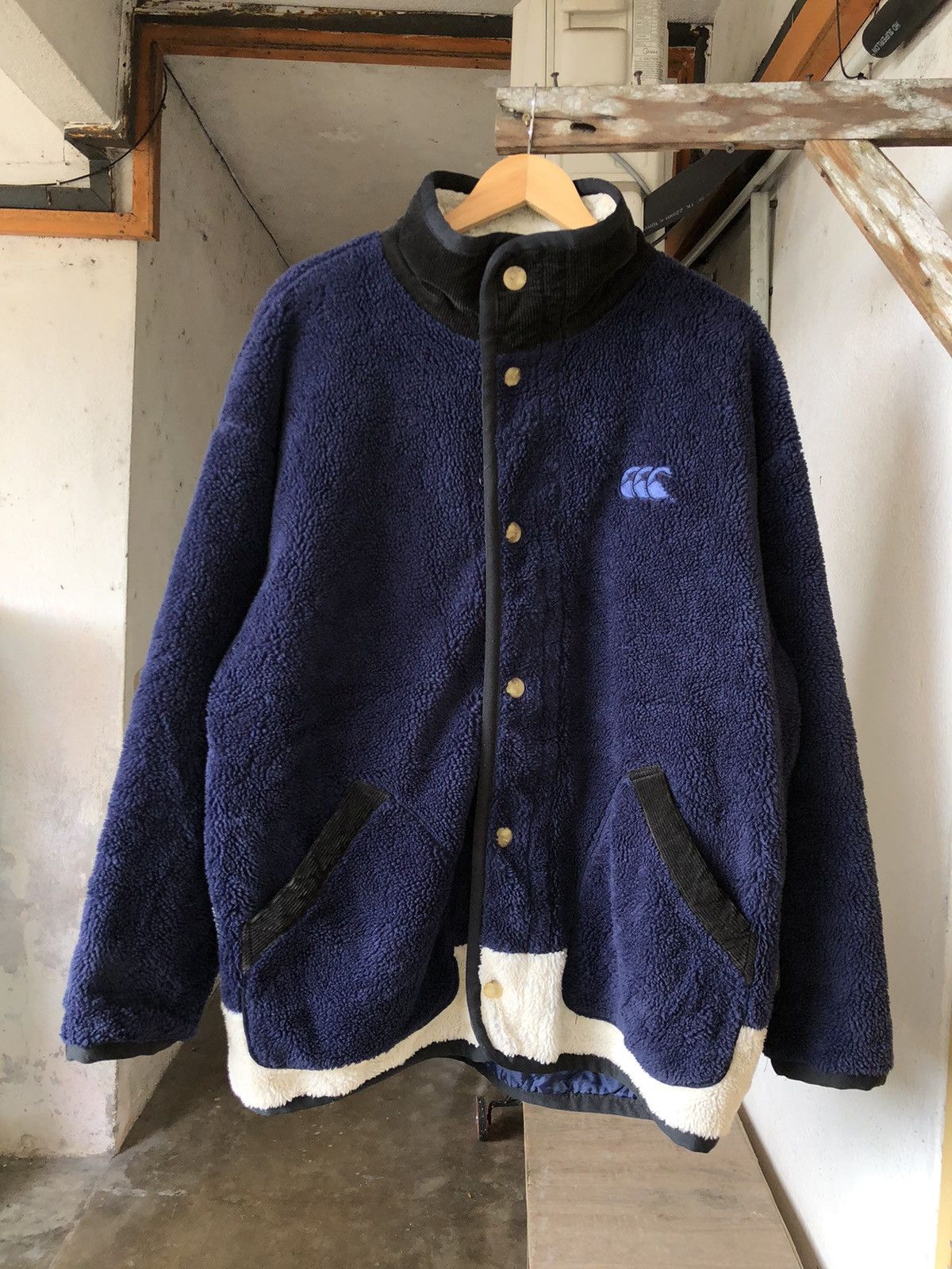 Canterbury of New Zealand Vintage 90s Canterbury Oversized Fleece Jacket Size US XL / EU 56 / 4 - 1 Thumbnail