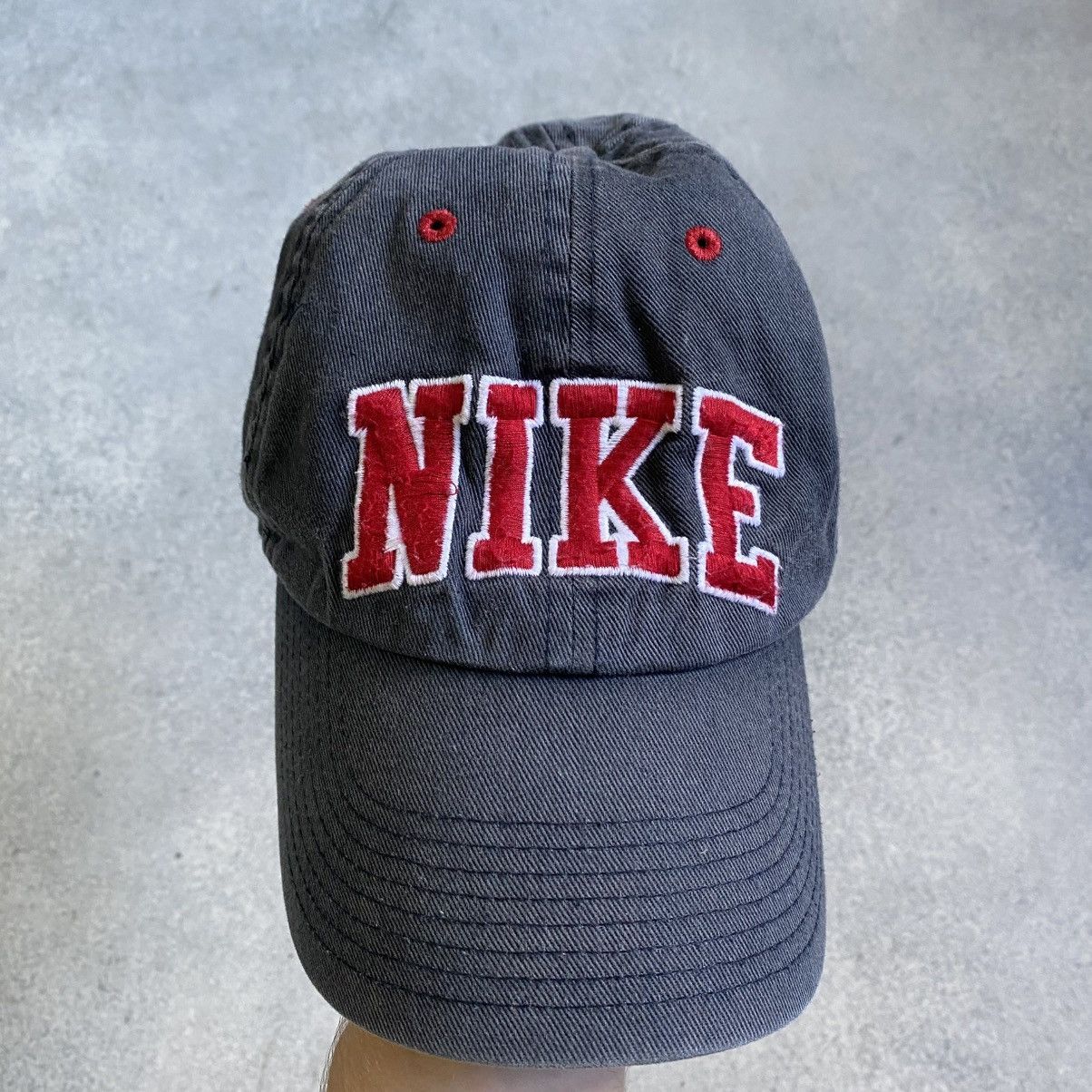 Nike VERY RARE NIKE CAP BIG LOGO SWOOSH DRILL 90s Y2K HATS TENNIS Size ONE SIZE - 2 Thumbnail