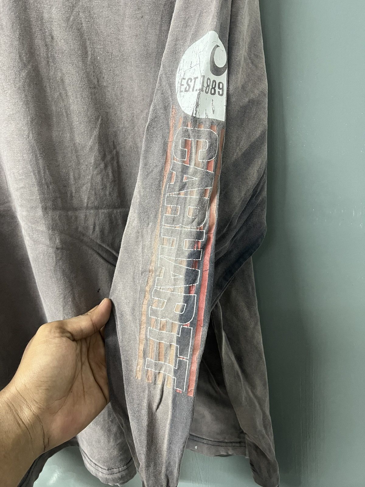 Vintage THRASHED SUN FADED LONG SLEEVES CARHARTT ERD STYLE Size US XL / EU 56 / 4 - 6 Thumbnail