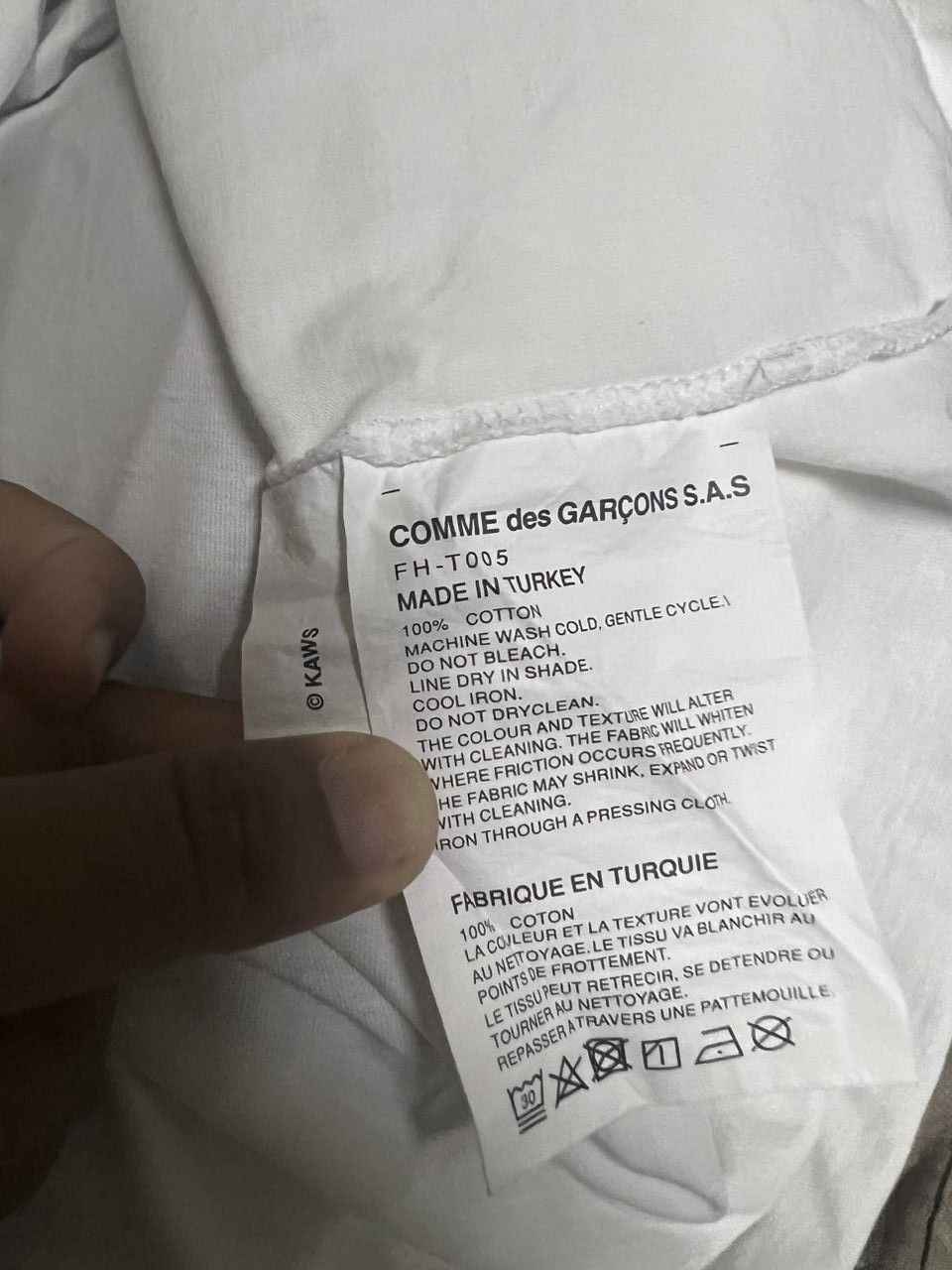 Comme des Garcons Homme Plus × Kaws Ss21 Comme Des Garcons Shirt X Kaws Artwork Tee Size US XL / EU 56 / 4 - 8 Thumbnail