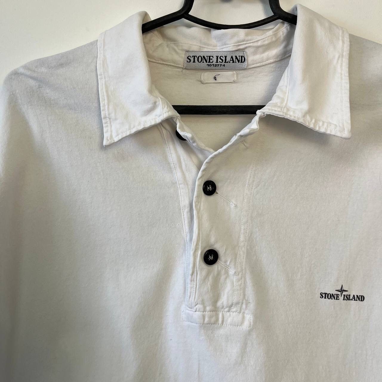 Stone Island Vintage 2000s Polo T-Shirt Stone Island Mini Logo Size XL Size US XL / EU 56 / 4 - 12 Thumbnail