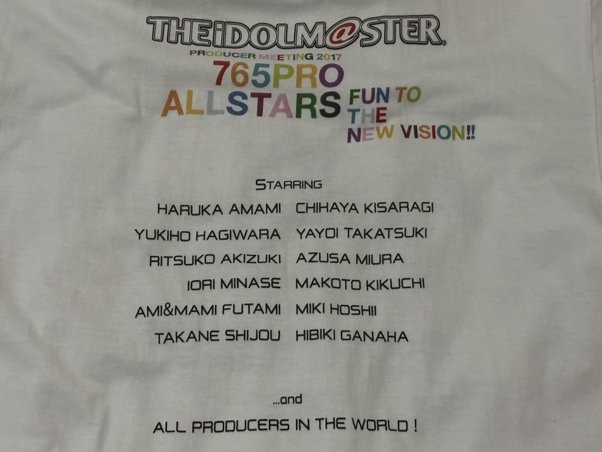 Band Tees × Japanese Brand 🎤🎶 THE IDOLM@STER Producer Meeting 2️⃣0️⃣1️⃣7️⃣ Tshirt 🎶🎤 Size US L / EU 52-54 / 3 - 4 Thumbnail