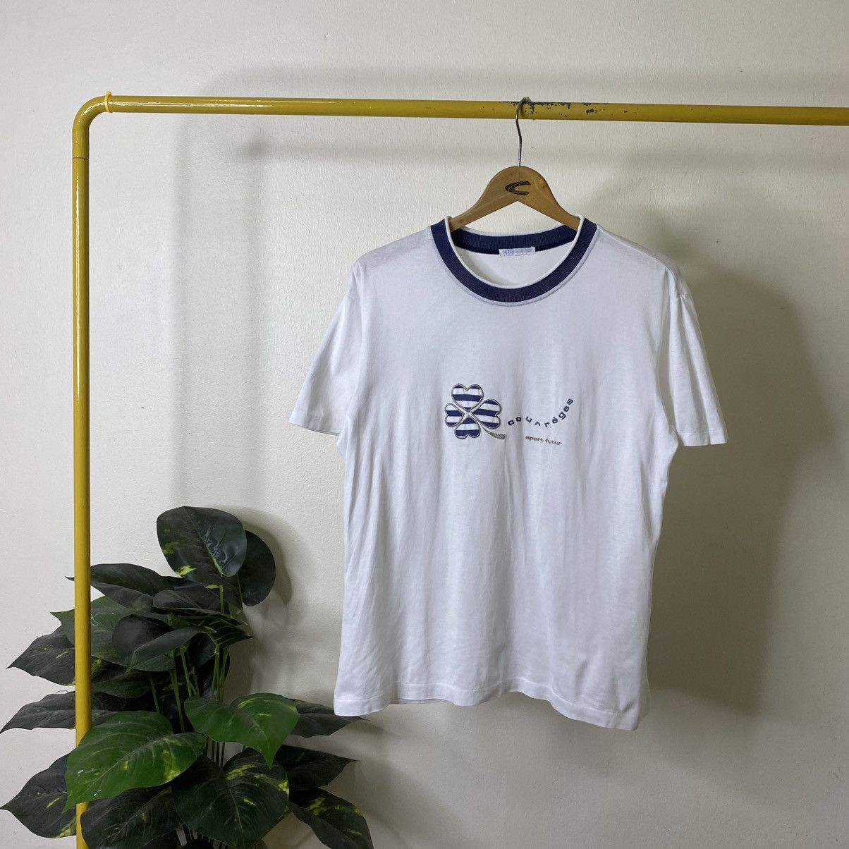 Courreges Vintage 1990s Courreges Sport Futur T Shirt Size US M / EU 48-50 / 2 - 1 Thumbnail