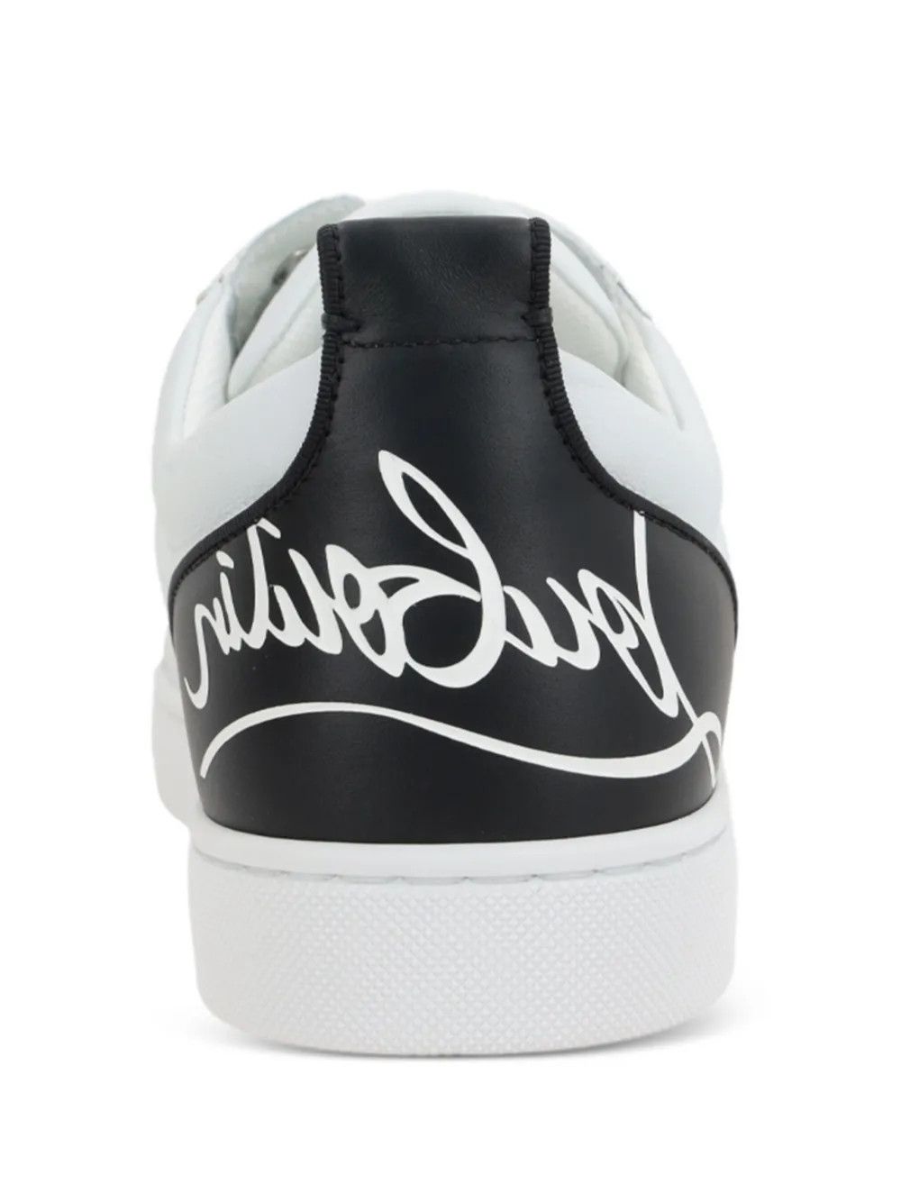 Christian Louboutin os11x0526 Fun Louis Junior Leather Sneakers in White/Black Size US 6 / EU 39 - 3 Thumbnail