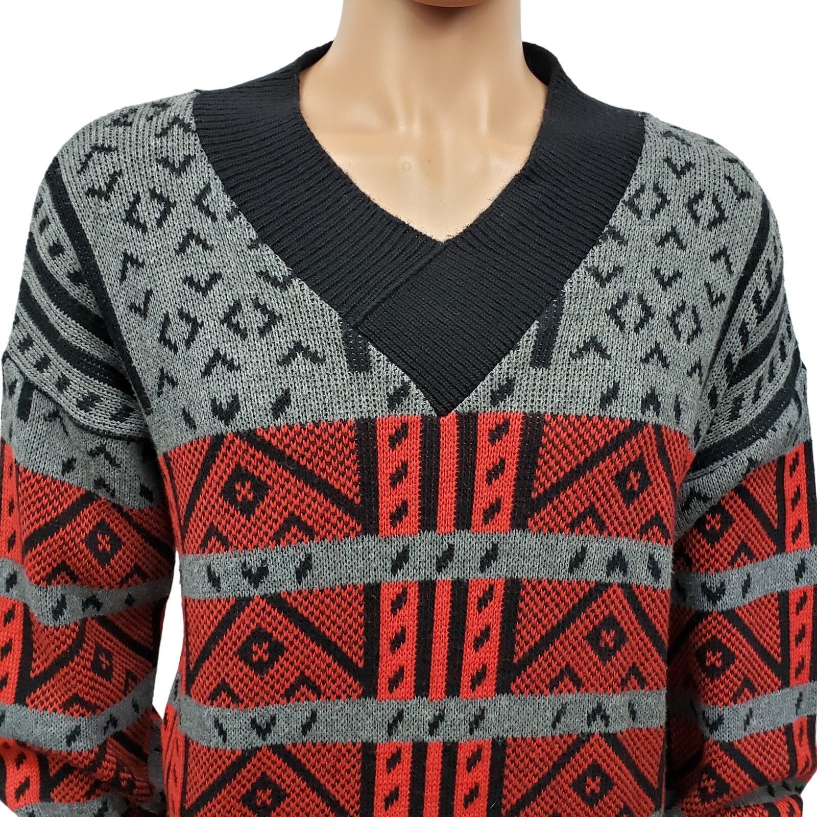 Vintage Made in USA 80s Sweater Lido Sports Wool Blend V-Neck XL Size US XL / EU 56 / 4 - 4 Thumbnail