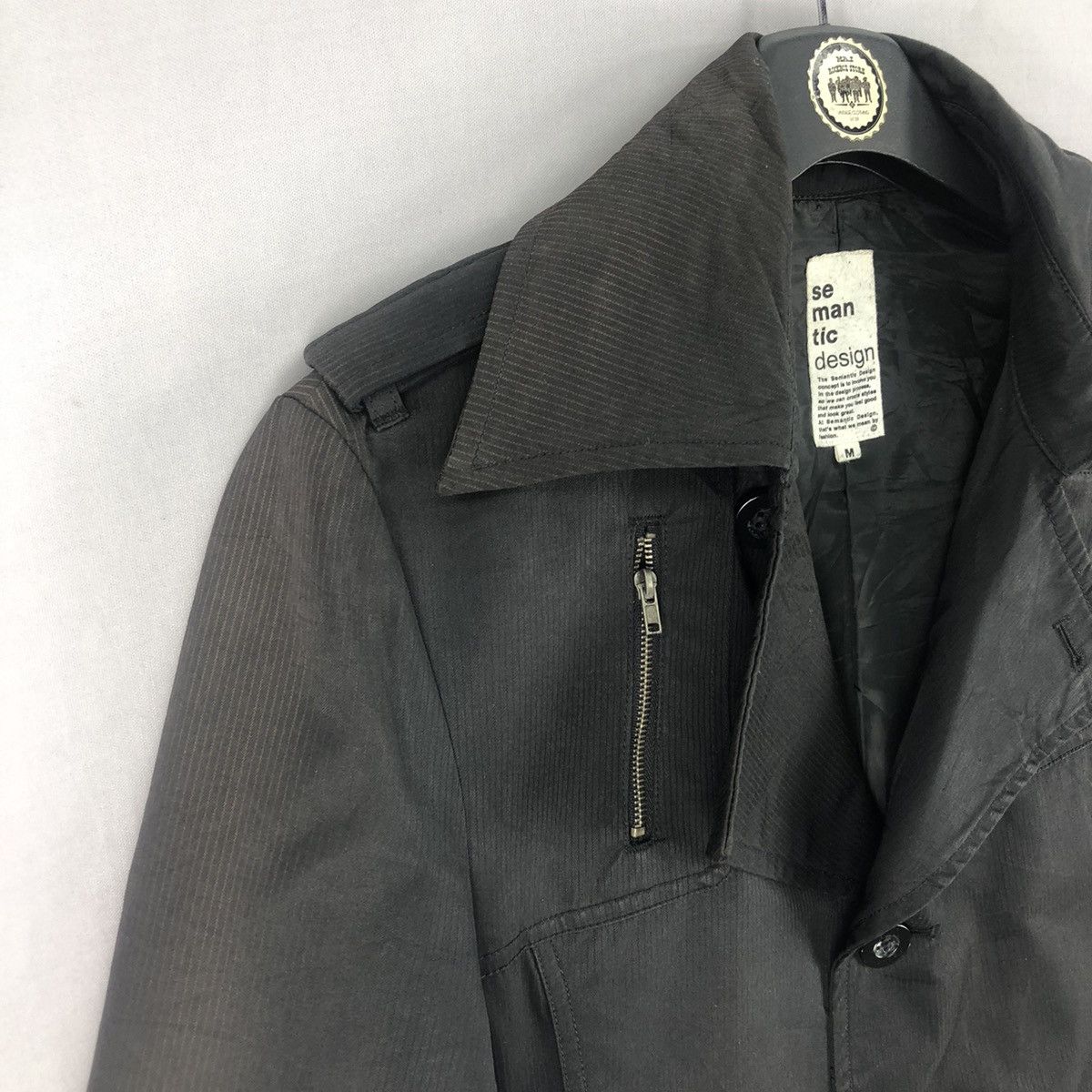 semanticdesign Vintage Semantic Design Trench Coat Jacket Double Collar Size S / US 4 / IT 40 - 2 Thumbnail