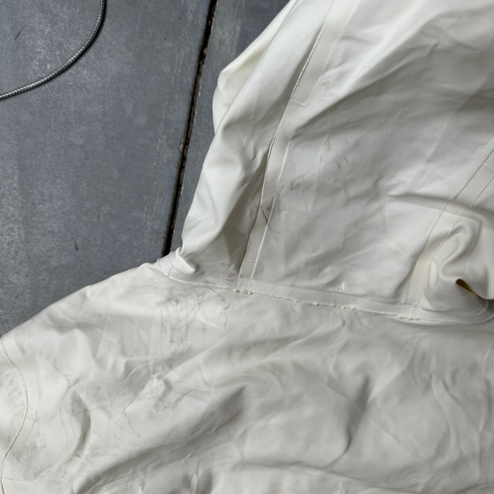 Stutterheim Stutterheim Goteborg Coat Raincoat Womens XS White Hooded Size XS / US 0-2 / IT 36-38 - 9 Thumbnail