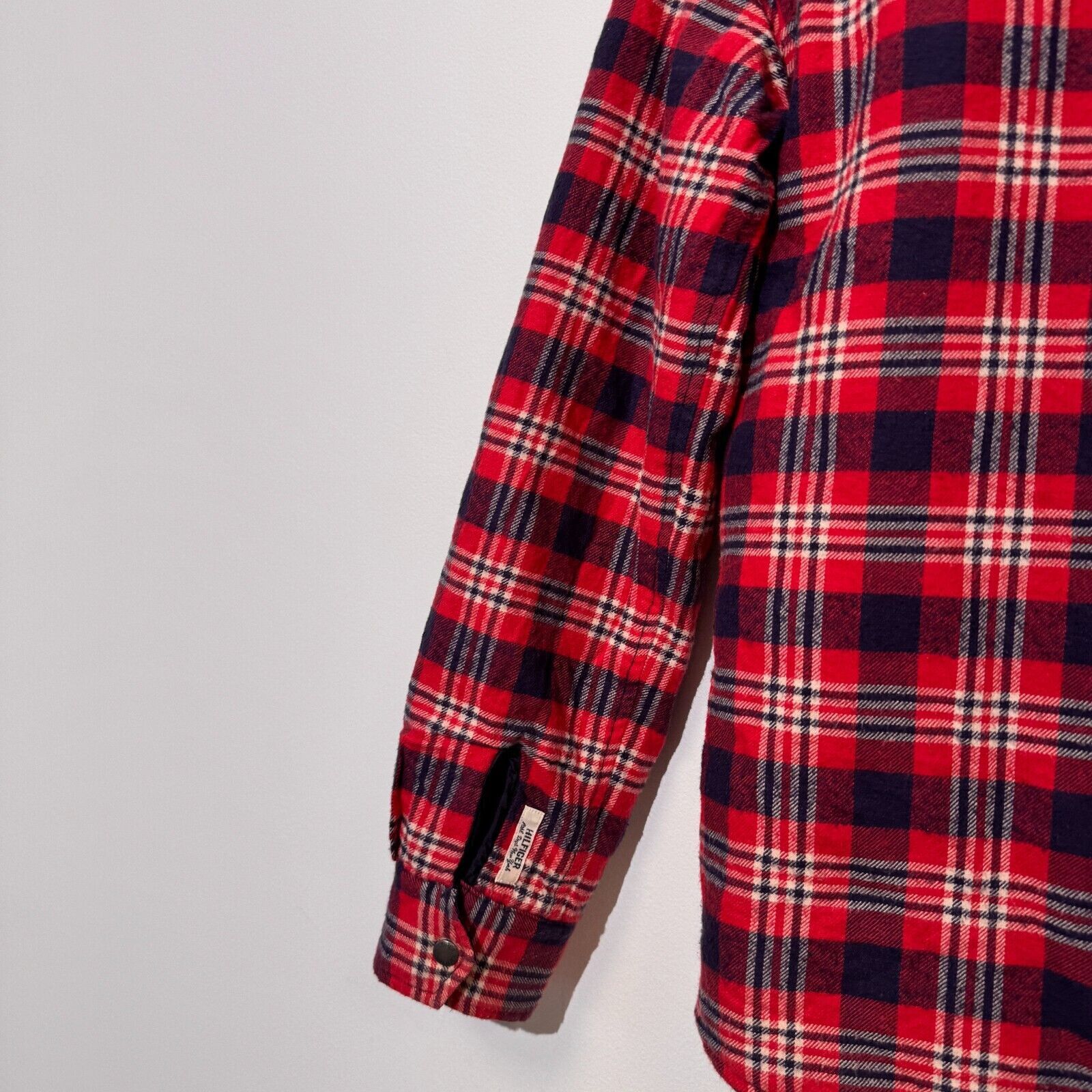 Tommy Hilfiger × Vintage Tommy Hilfiger Red Blue Polyester Cotton Jacket Size XS 90s Size US XS / EU 42 / 0 - 13 Thumbnail