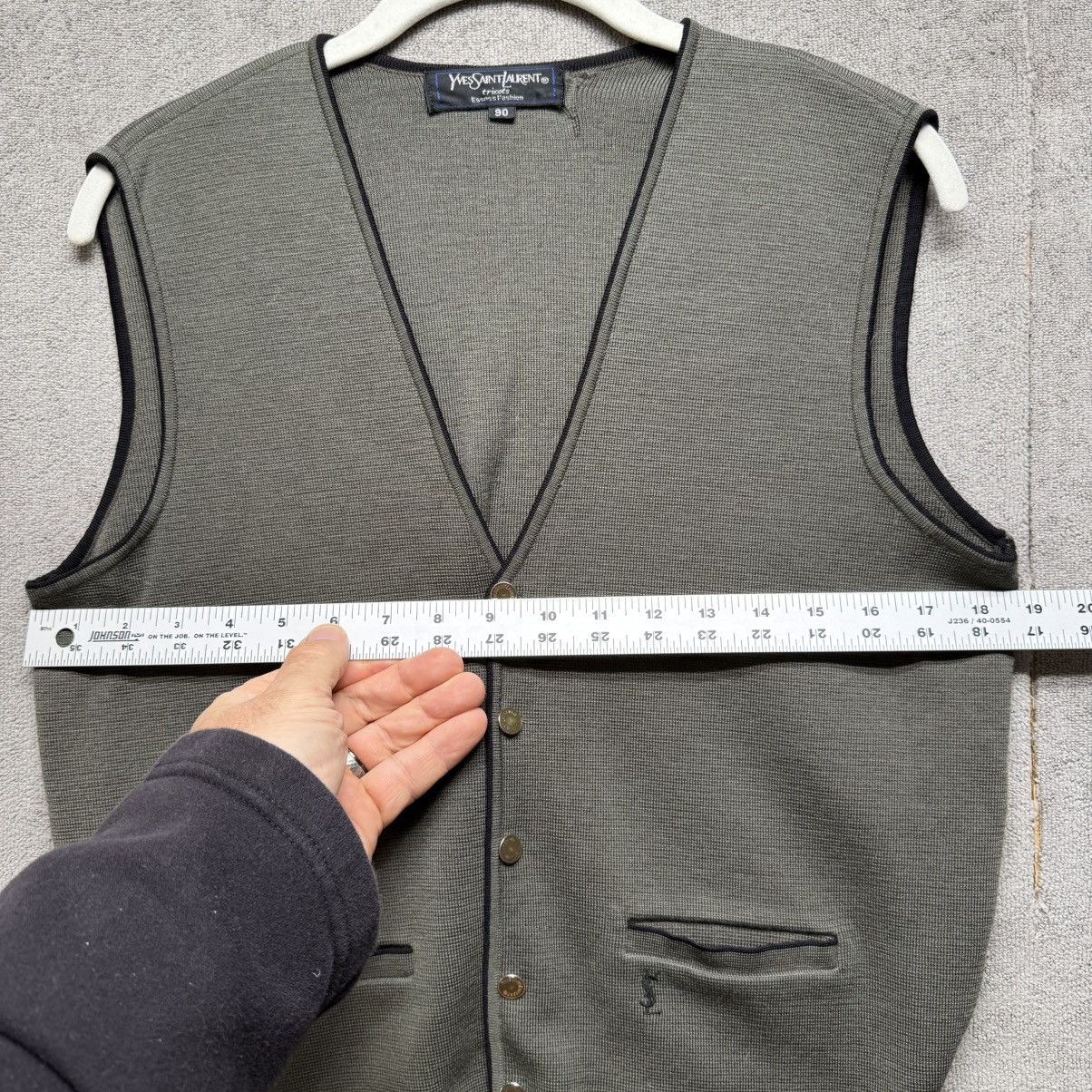 Yves Saint Laurent Vintage Yves Saint Laurent Vest Mens 90 M Size US M / EU 48-50 / 2 - 8 Thumbnail