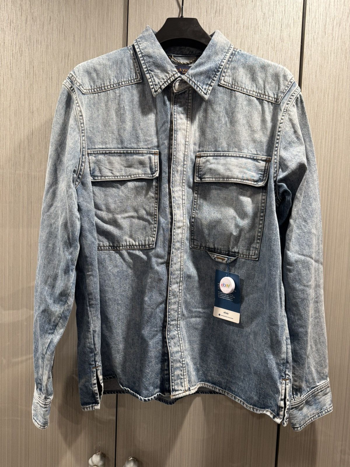 Louis Vuitton Louis Vuitton Staples Edition Denim Overshirt Size US XL / EU 56 / 4 - 1 Thumbnail