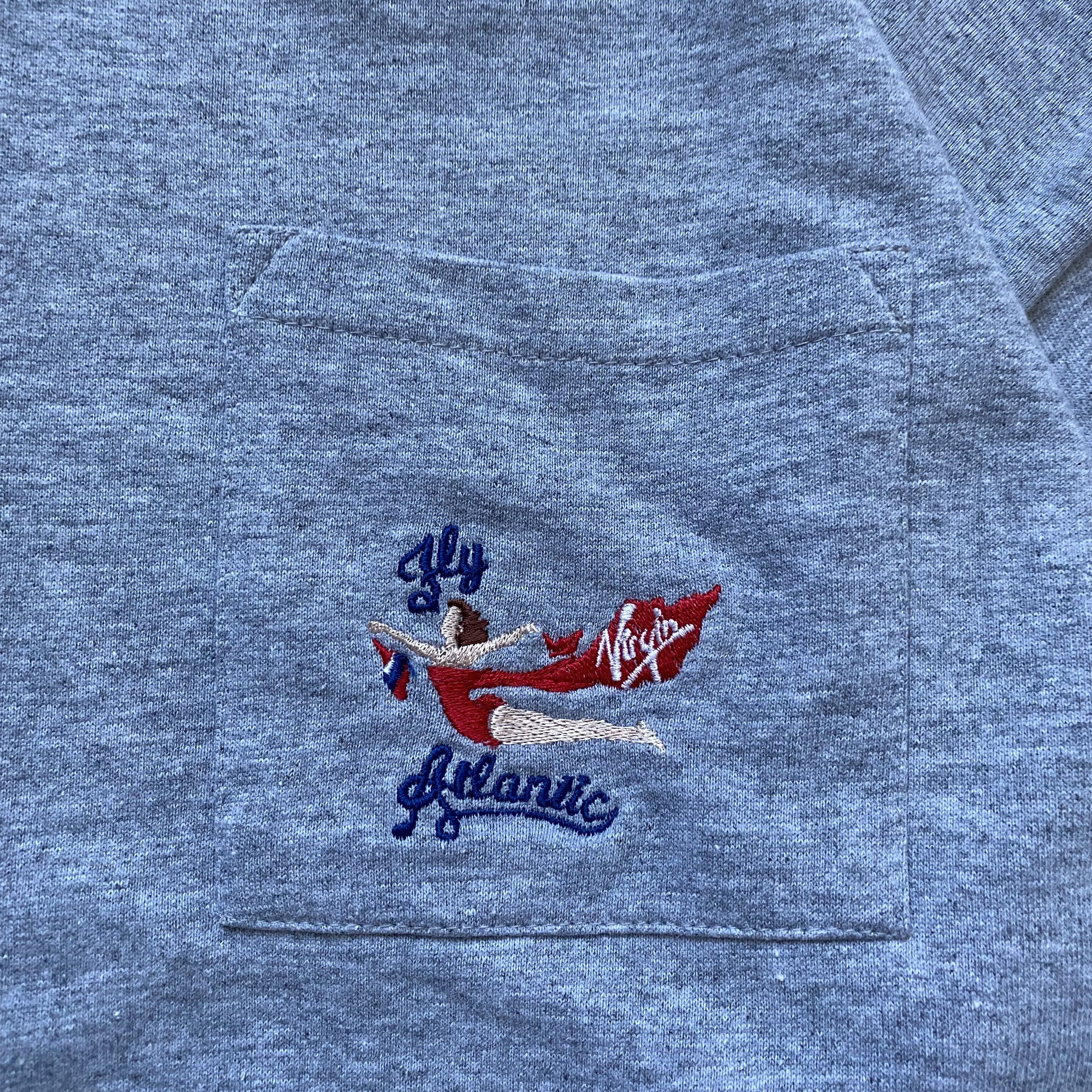 Russell Athletic Vintage 90s Virgin Atlantic Naked Woman Advertb Longsleeve Size US M / EU 48-50 / 2 - 5 Thumbnail