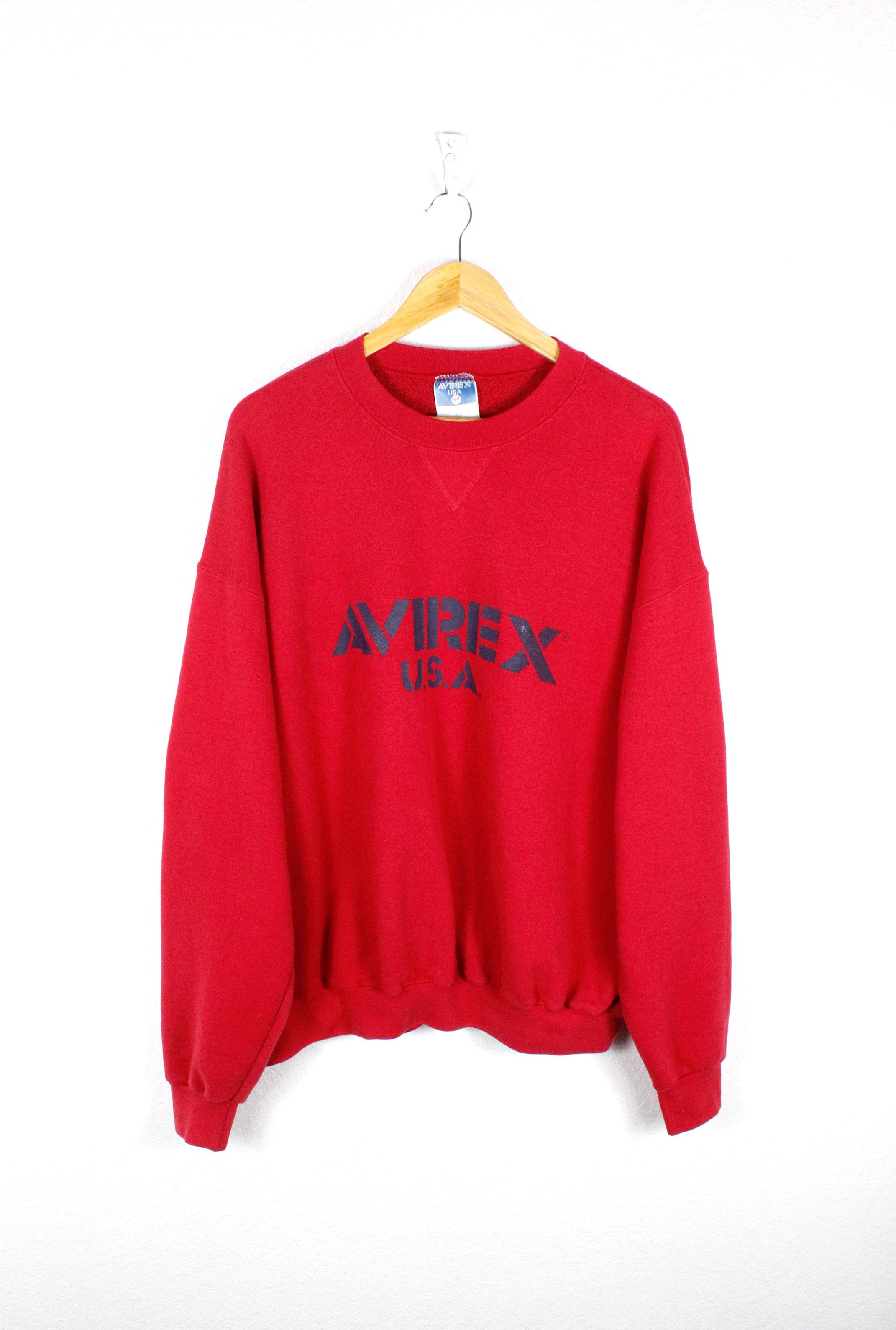Avirex Avirex USA Logo Vintage 90s Sweatshirt Size US XL / EU 56 / 4 - 1 Thumbnail