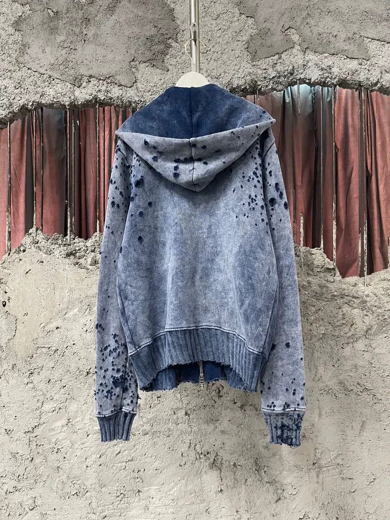 Amiri Amiri Blue shotgun zipper sweater jacket Size US XS / EU 42 / 0 - 2 Thumbnail