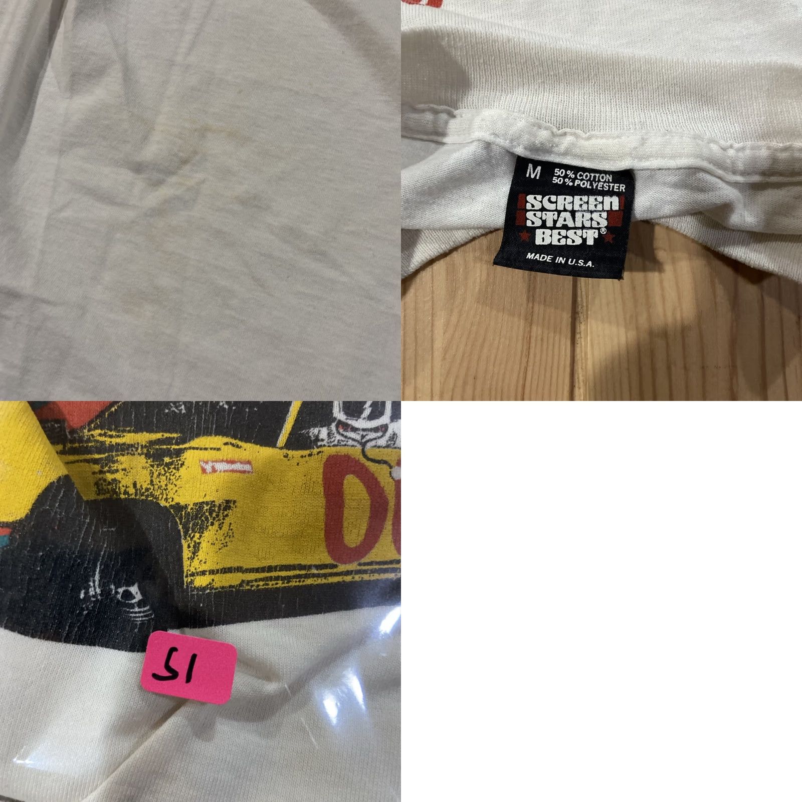 Vintage VINTAGE 90's Screenstars Race Car Shirt Mens Short Sleeve T-Shirt White Size M Cars 90s Theme Funny Trust Me Im A Real Doctor Size US M / EU 48-50 / 2 - 8 Thumbnail