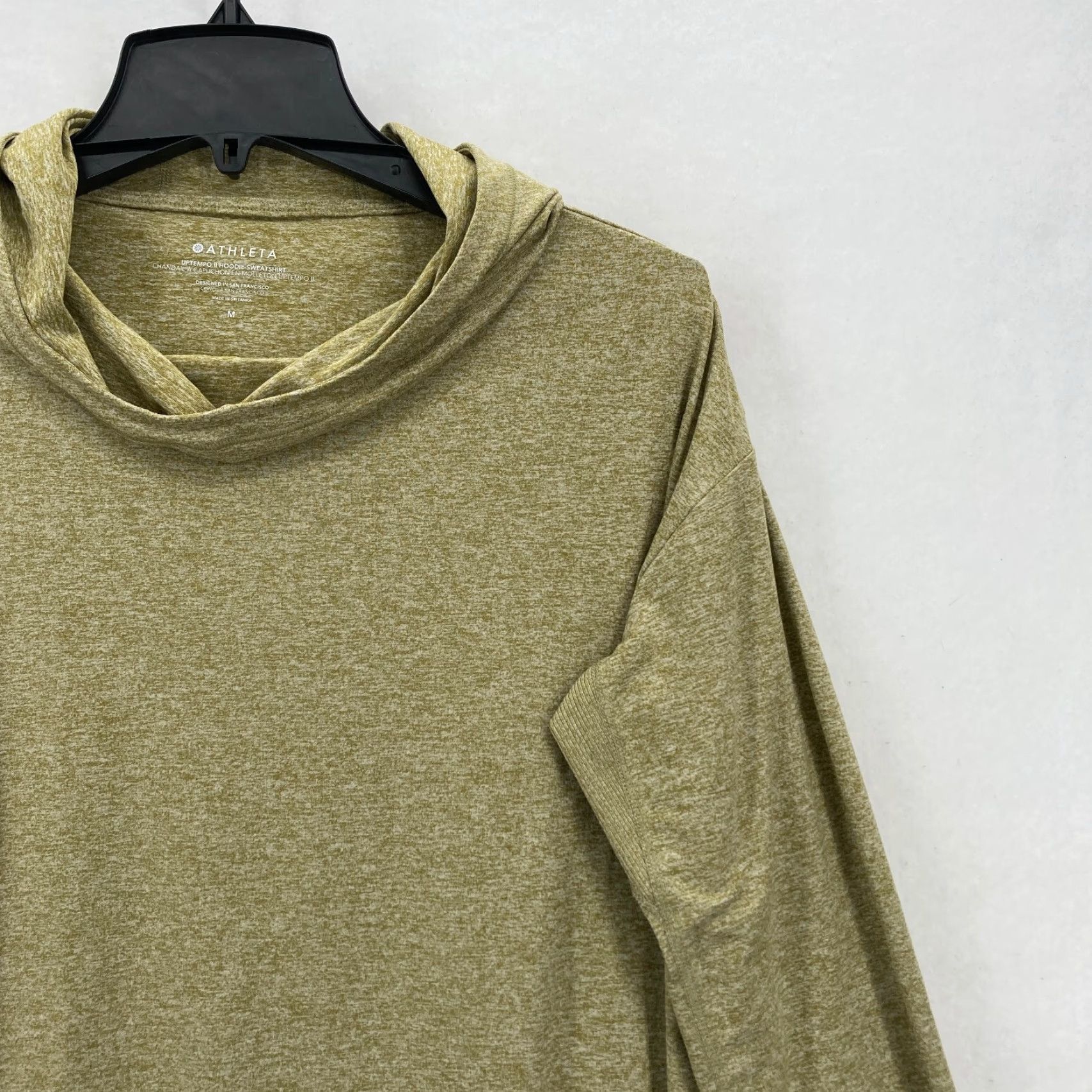 Athleta Athleta Uptempo Hoodie Sweatshirt Medium Green Stretch Lightweight Preppy Gym Womens Size M / US 6-8 / IT 42-44 - 2 Thumbnail