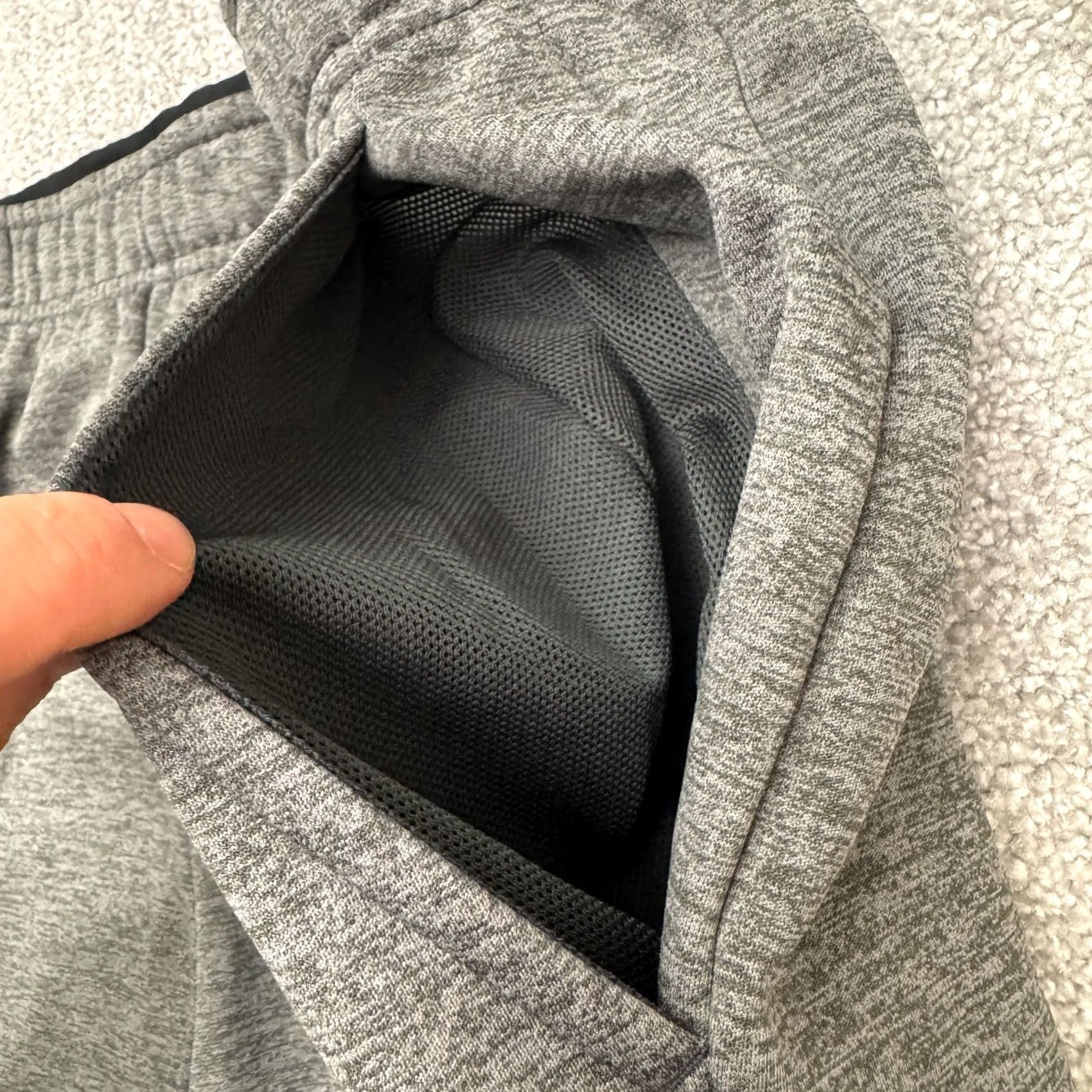Nike Nike Therma-Fit Tech Fleece Sweatpants Mens XL Heather Gray Fleece Activewear Size US 36 / EU 52 - 6 Thumbnail