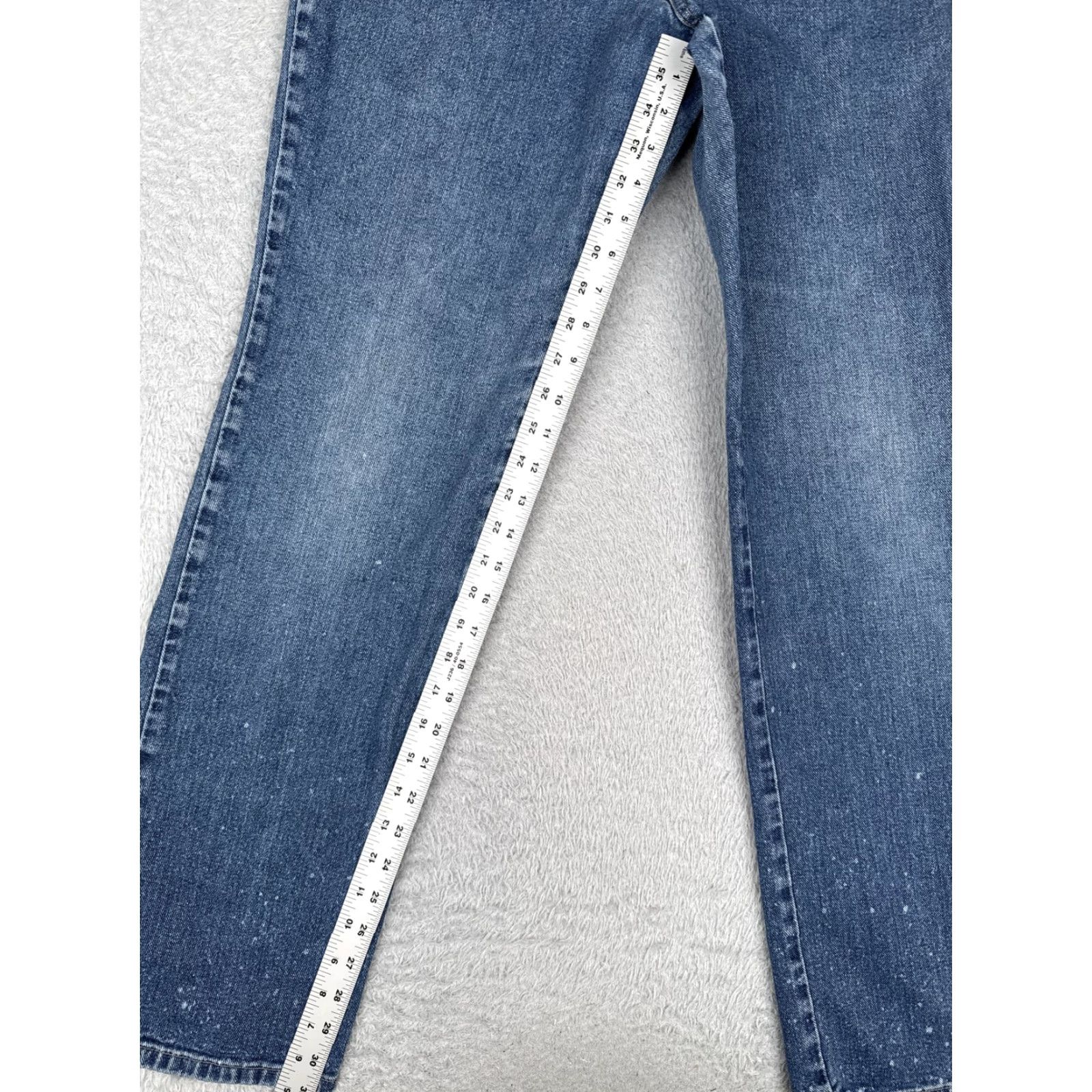 Vintage VINTAGE NY Jeans Womens Jeans Bootcut 10 Blue 27x31 Distressed 5-Pocket Pockets 90s Size 32" / US 10 / IT 46 - 7 Thumbnail